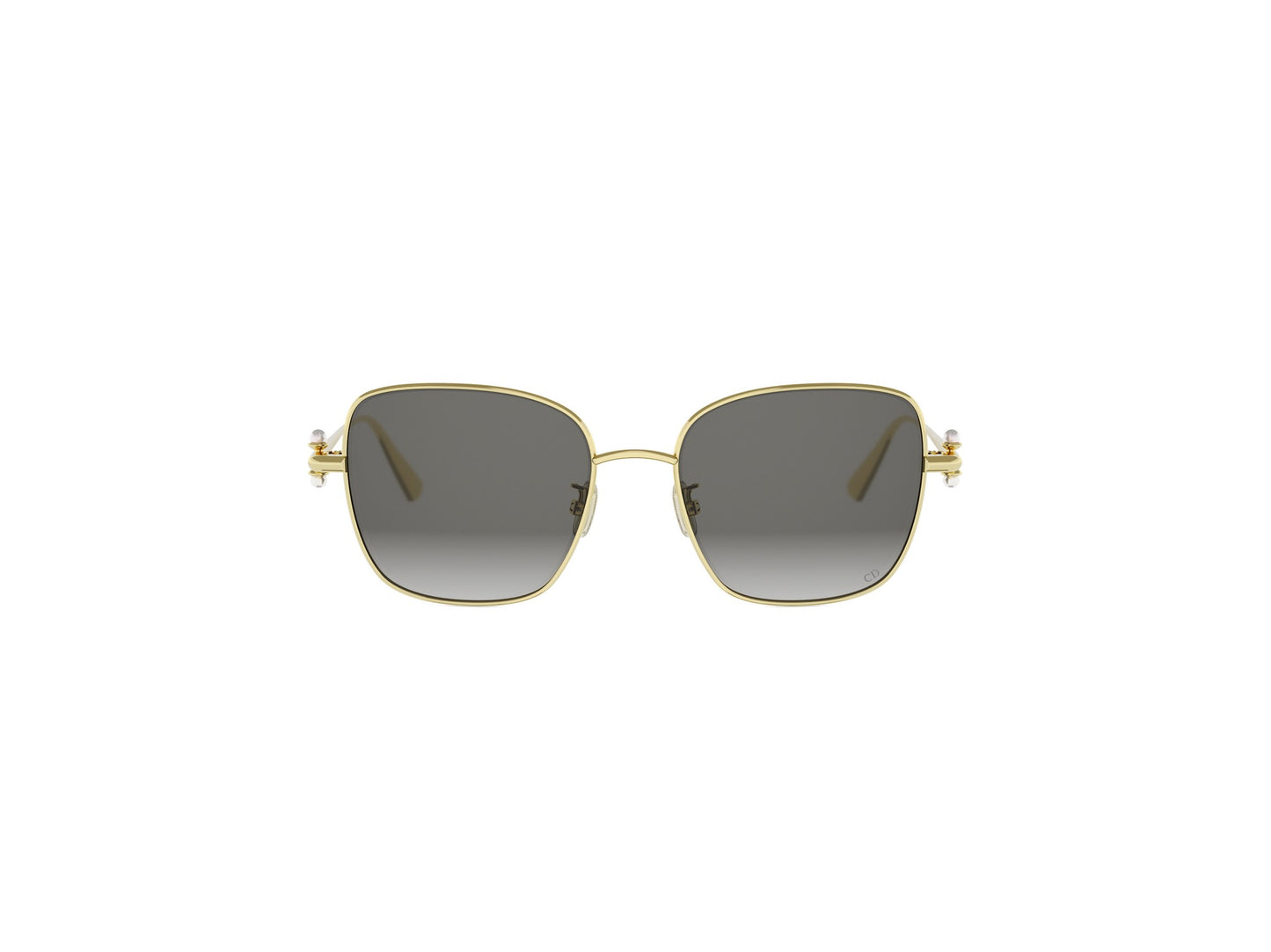 Gold Square Metal Sunglasses