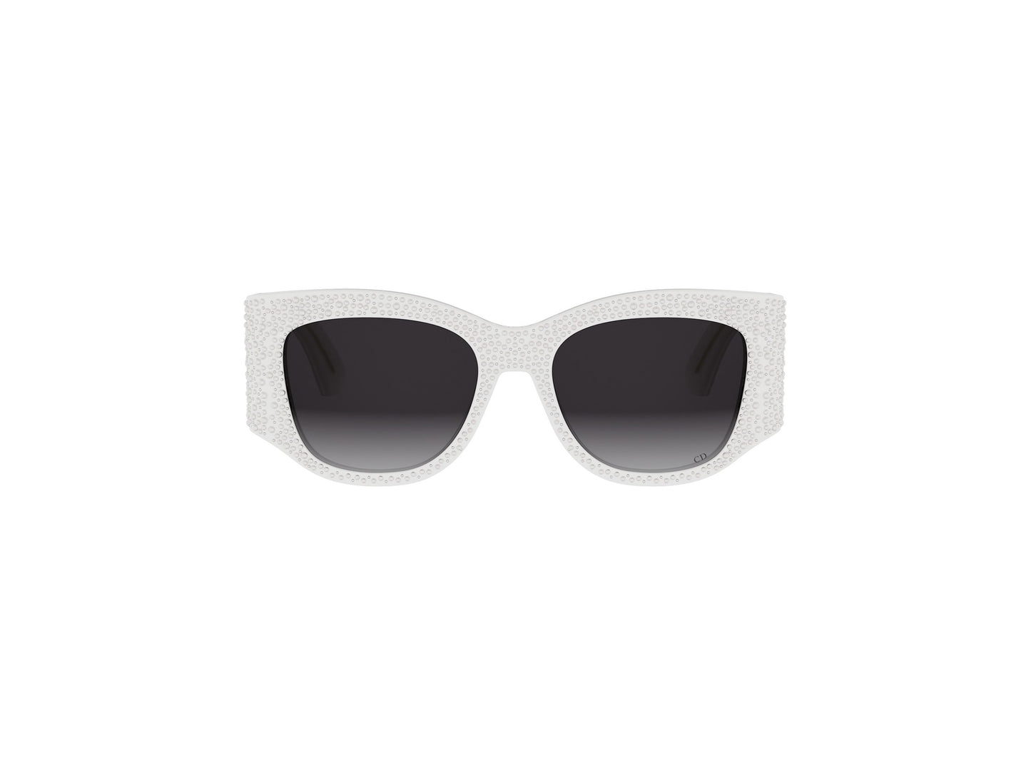 White Square Acetate Sunglasses