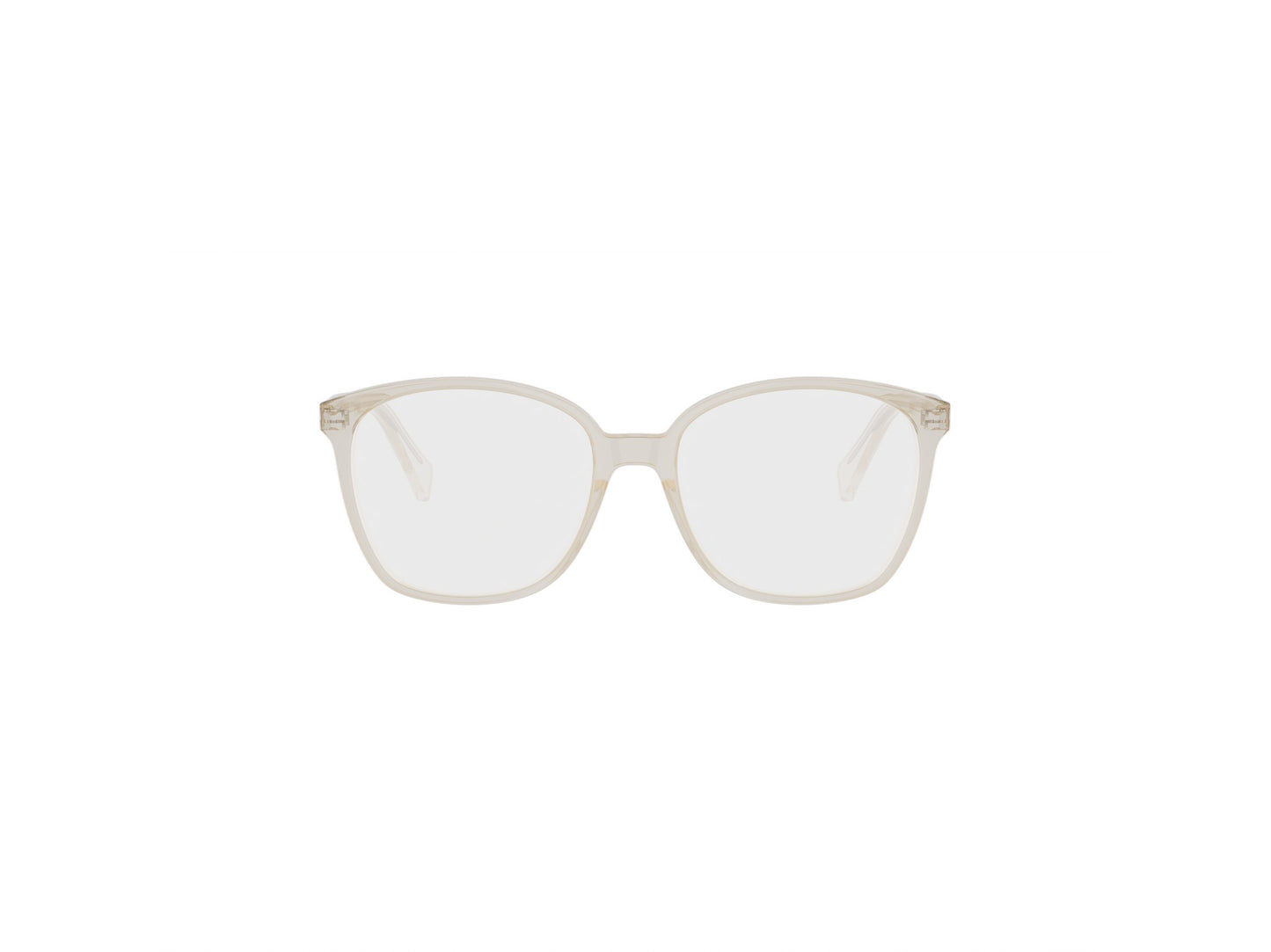 Brown Geometric Acetate Eyeglasses