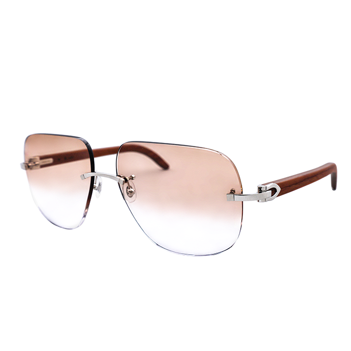 Cartier Custom C Décor Wood Mach Sunglasses by MEG