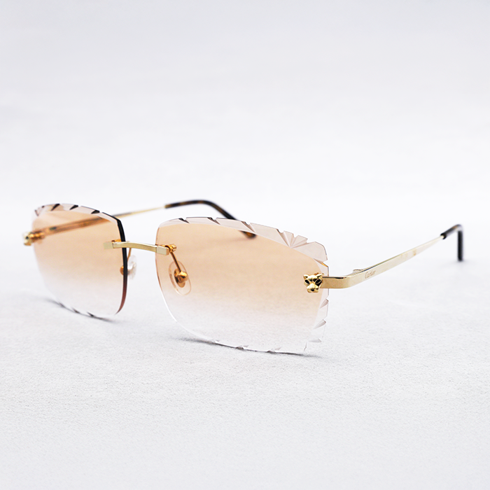 Cartier Custom Panthère Diamond Cut Brooklyn Sunglasses by MEG