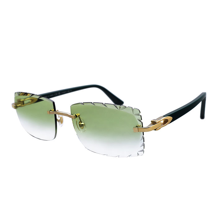 Cartier Custom C Décor Green Brooklyn Sunglasses by MEG