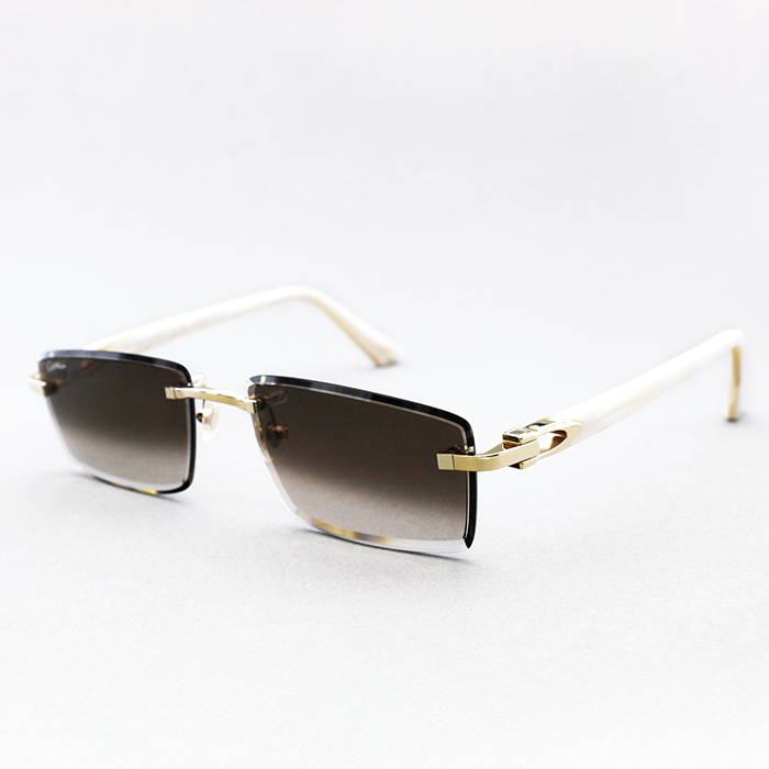 Cartier Custom C Décor Ivory Acetate Sunglasses by MEG