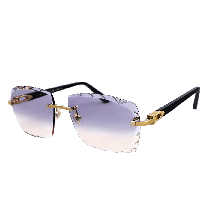 Cartier Custom C Décor Acetate Diamond Cut Mykonos Sunglasses by MEG