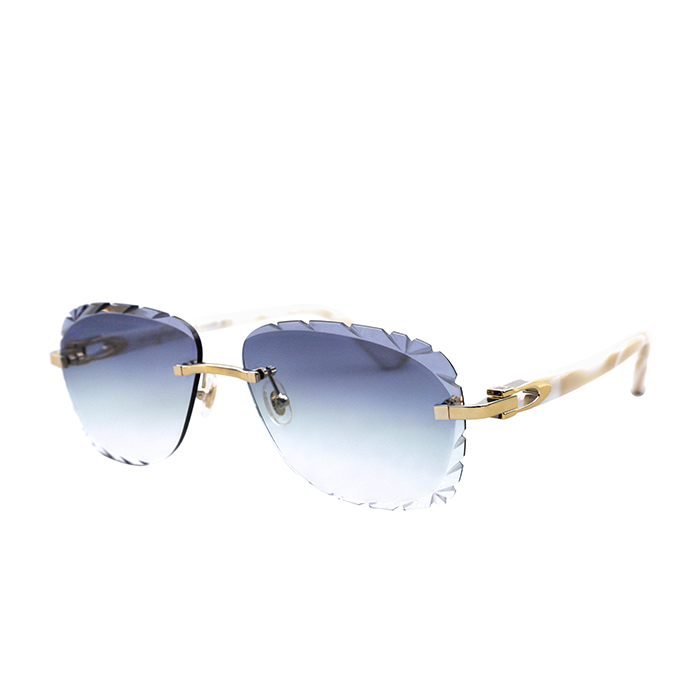 Cartier Custom C Décor Acetate Diamond Cut Bowery Sunglasses by MEG