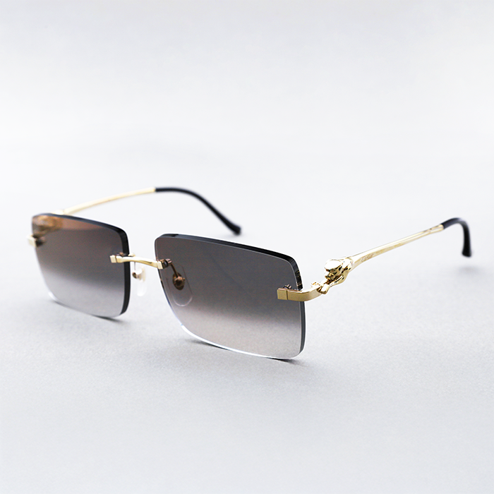 Cartier Custom Panthère Rectangular Sunglasses by MEG