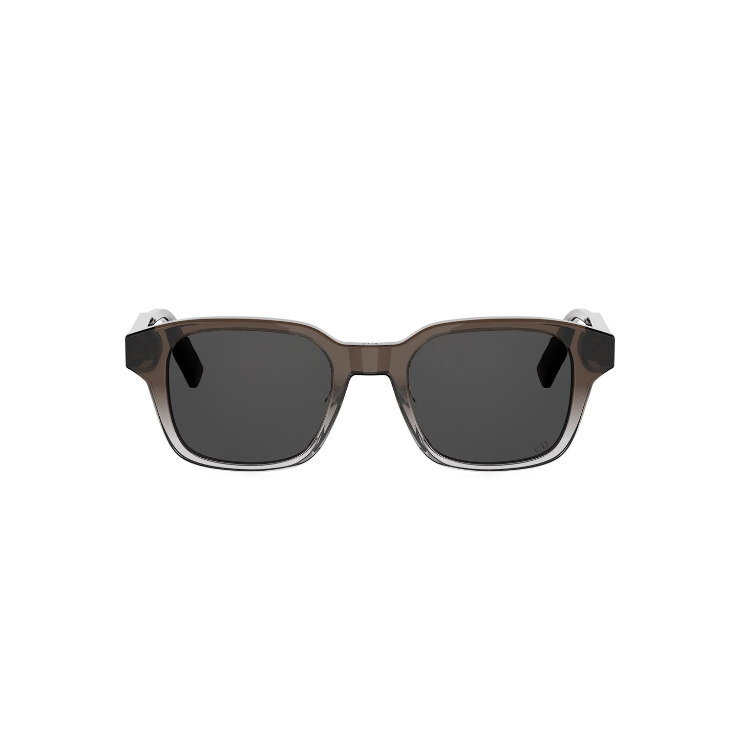 Brown Geometric Acetate Sunglasses