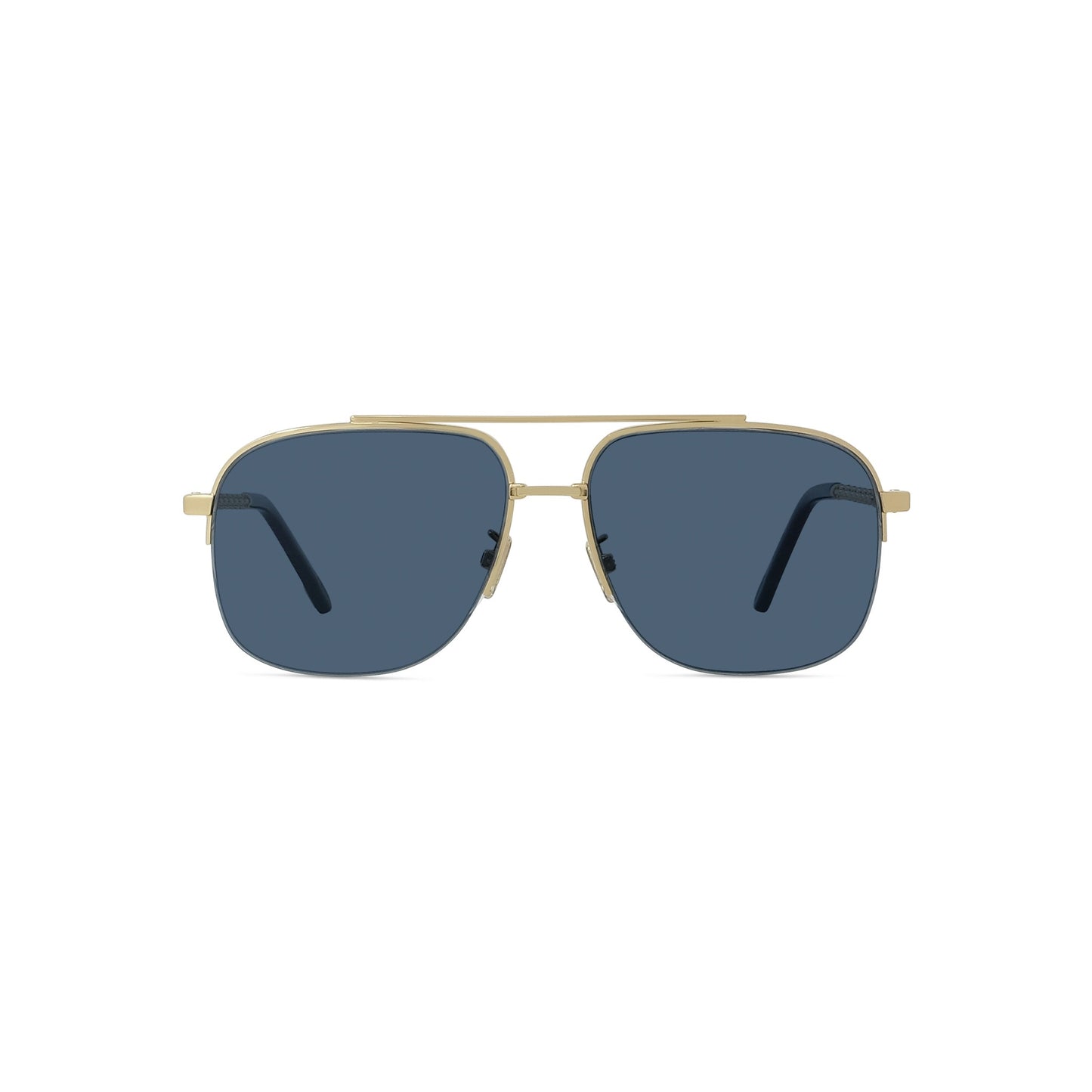Semi-Rimless Metal Sunglasses