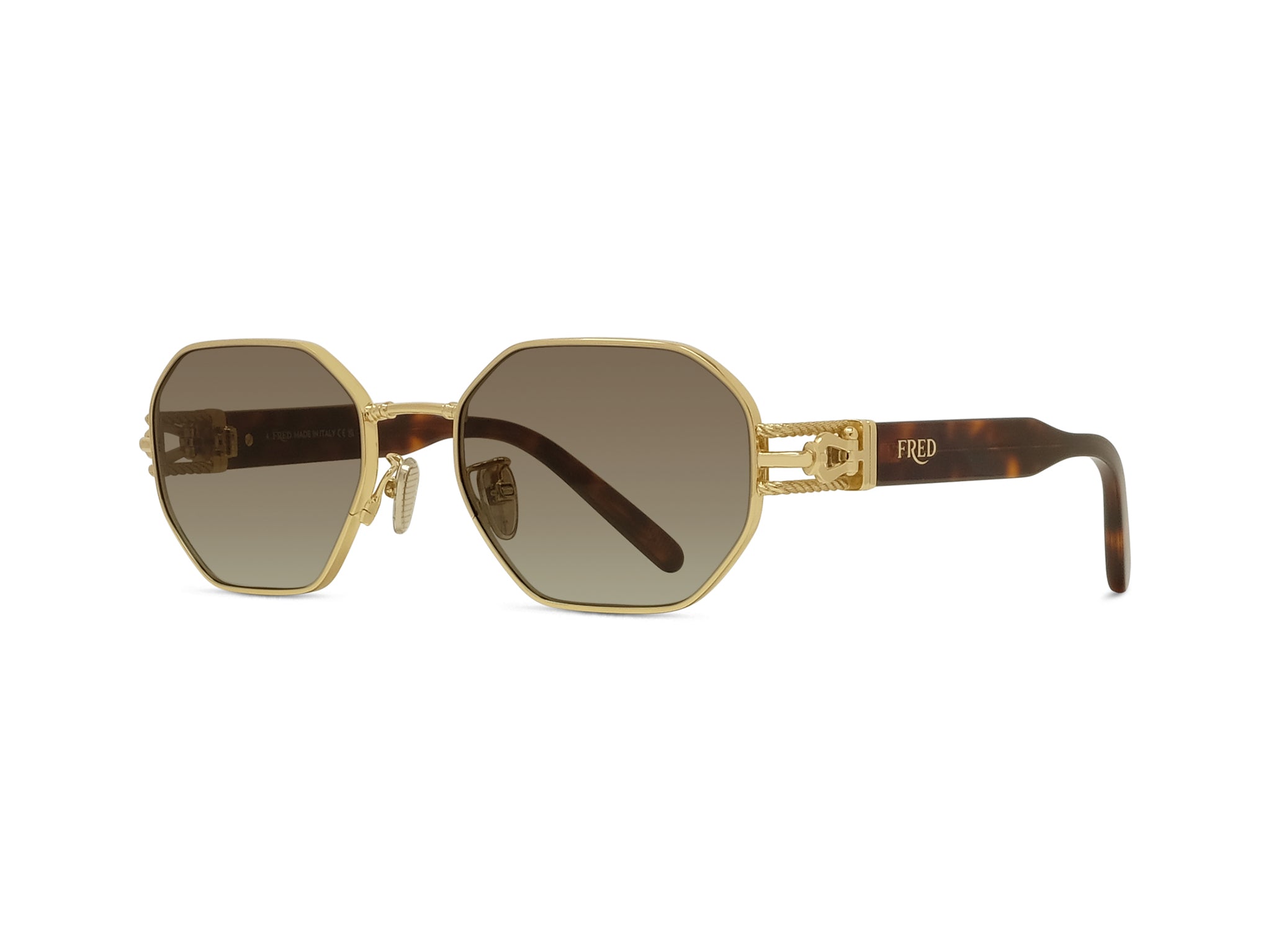 FRED FG40040U 30Y Rimless Gold/Pink Sunglasses 58□16 150 Fred FG40040U Sunglasses Men main image 2