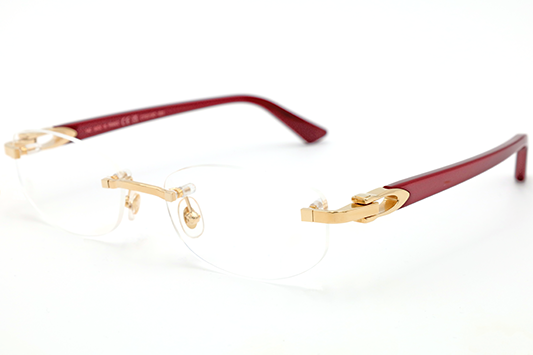 Rimless C Décor Acetate Eyeglasses