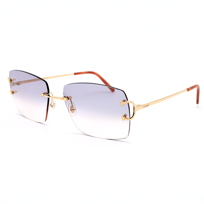 Cartier Custom Double C Mykonos Gold Sunglasses by MEG