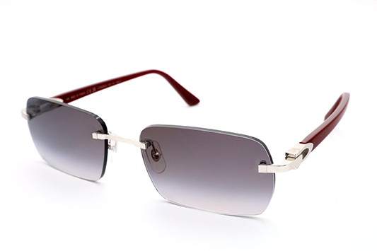 CT0006CS Cartier Custom Signature C de Cartier Burgundy Sunglasses by MEG