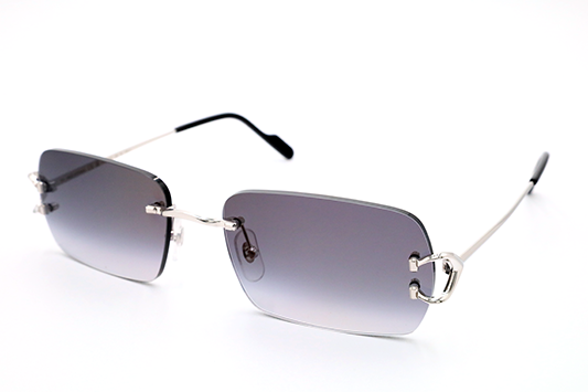 Cartier Custom Vintage Double C Platinum Sunglasses by MEG