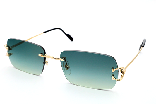 Cartier Custom Vintage Double C Gold Sunglasses by MEG