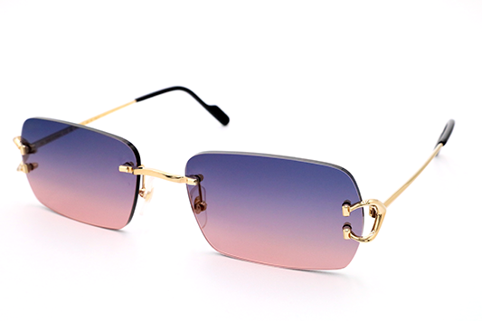 Cartier Custom Vintage Double C Gold Sunglasses by MEG