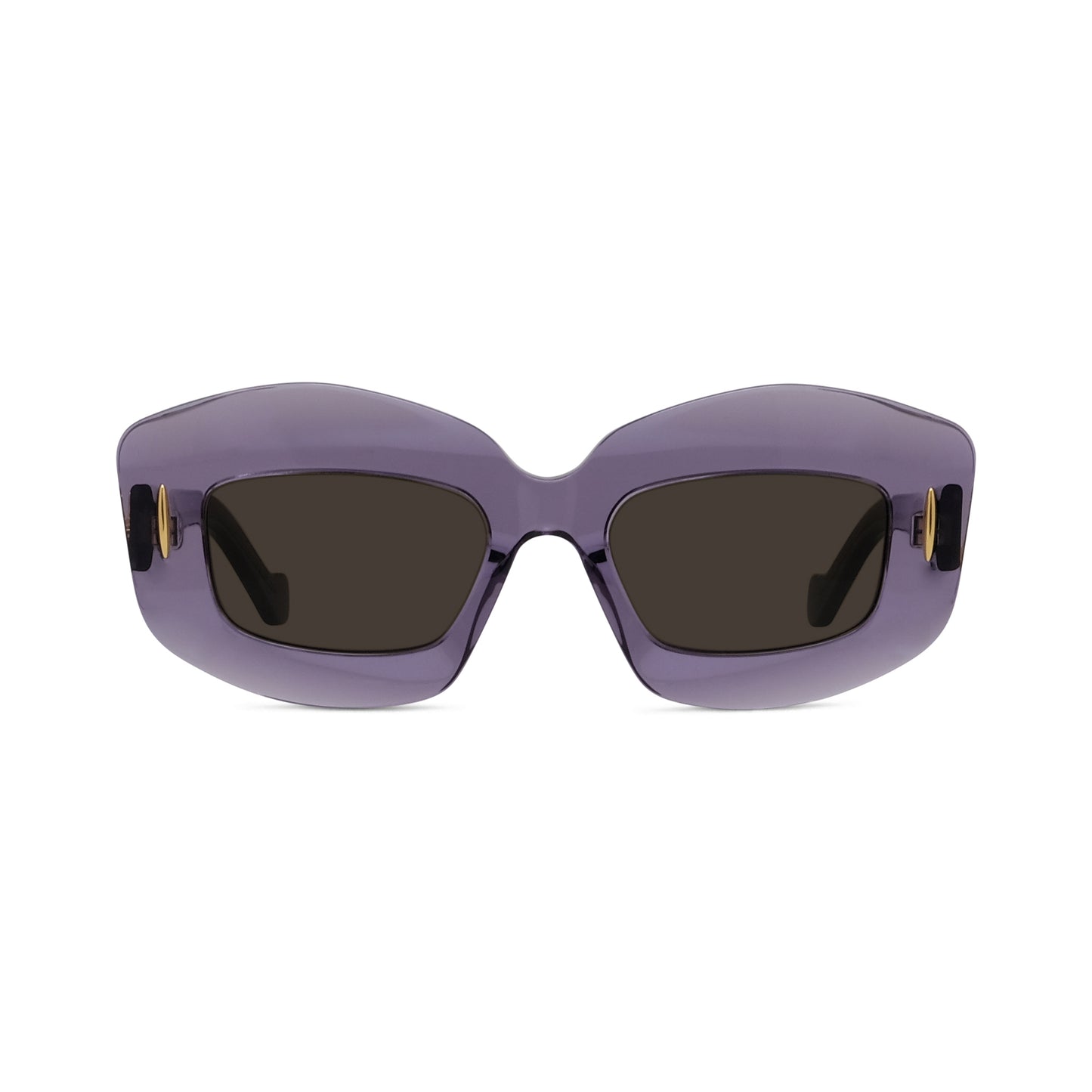 Violet Rectangular Acetate Sunglasses