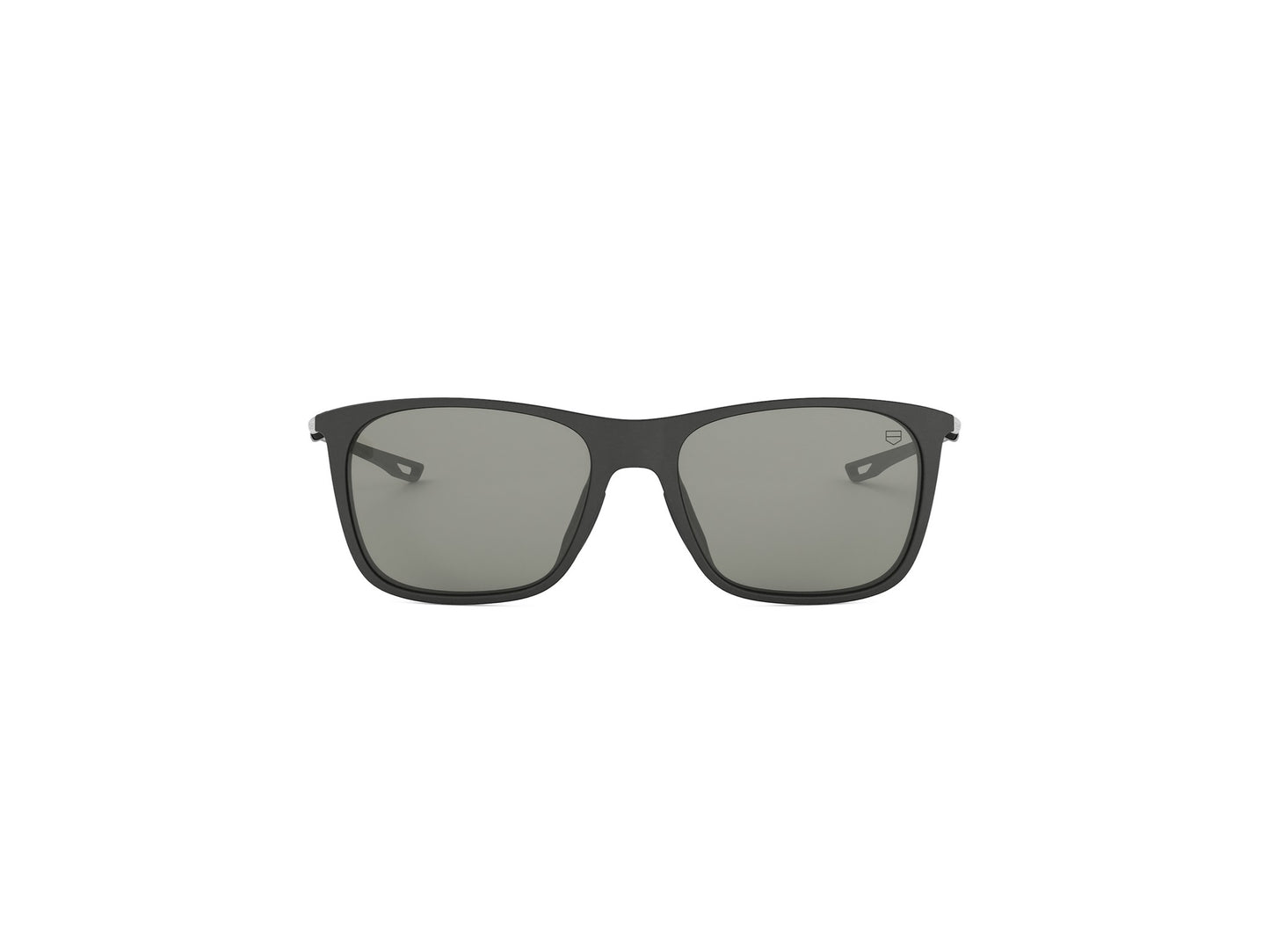 Ultramatte Black Rectangular Injected Sunglasses
