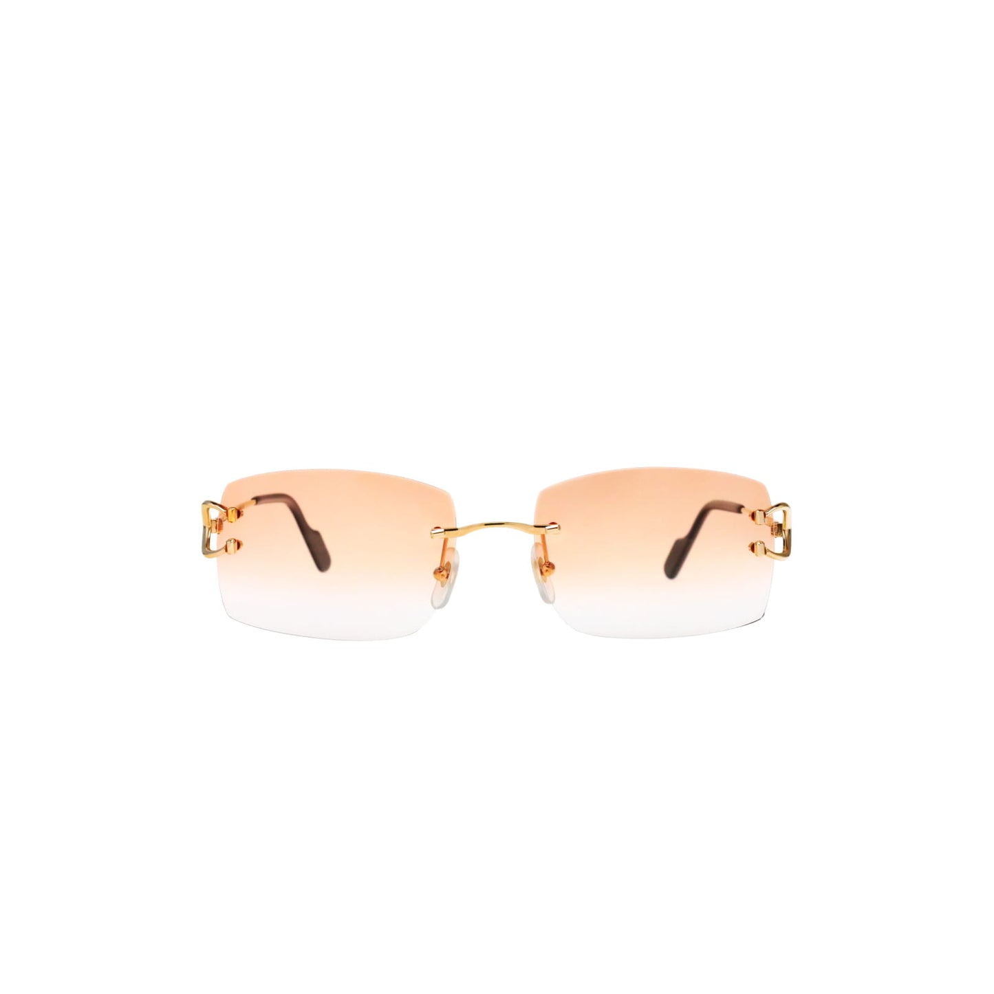 Cartier Custom Vintage Double C Brooklyn Sunglasses Gold by MEG