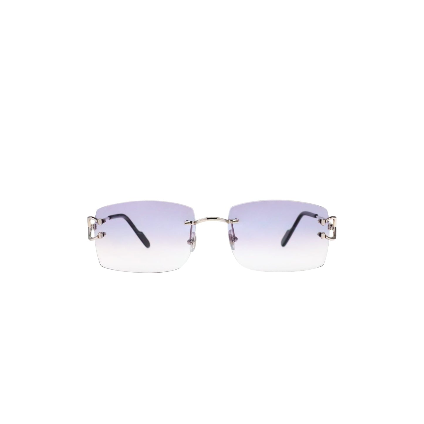 Cartier Custom Vintage Double C Brooklyn Platinum Sunglasses by MEG