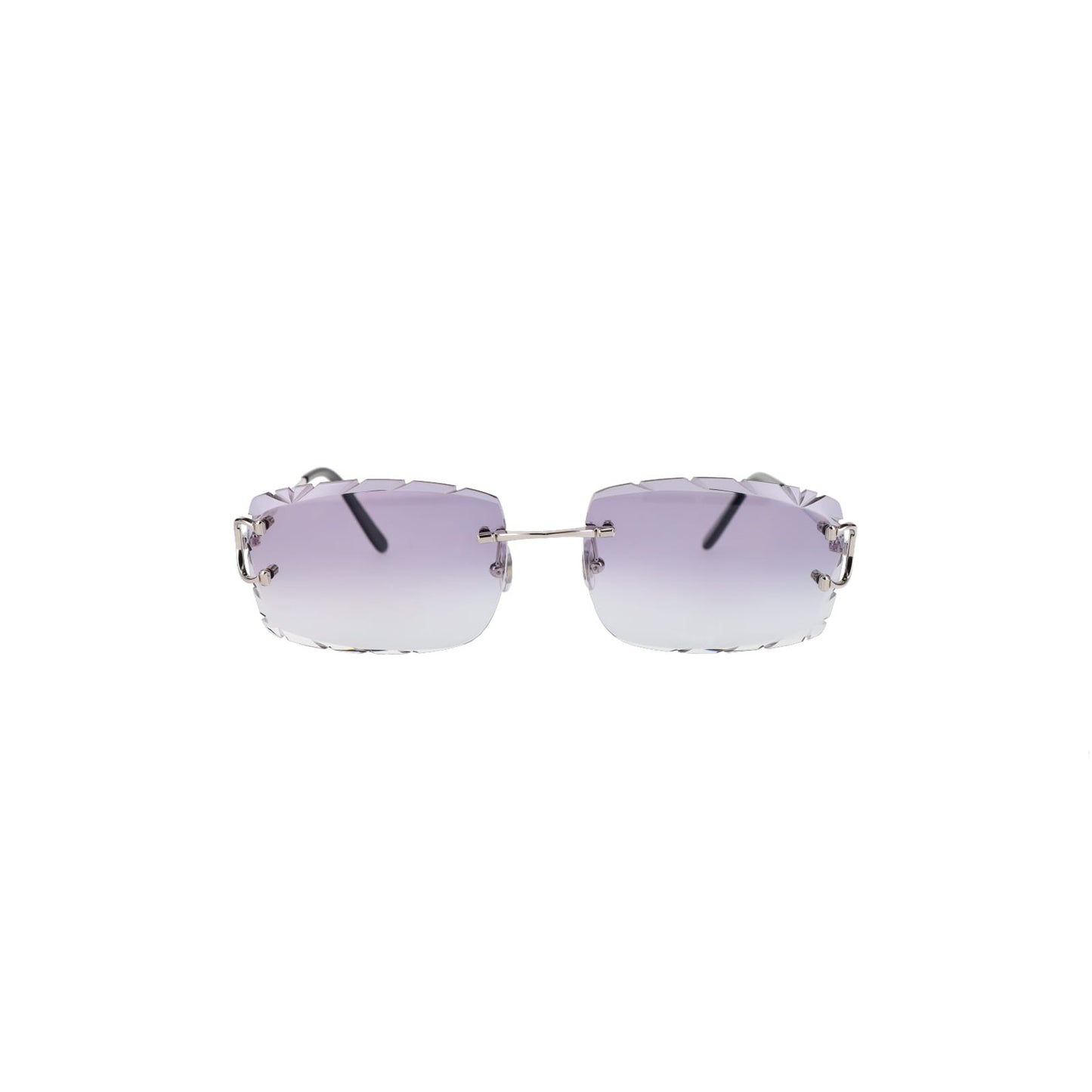 Cartier Custom Double C Diamond Cut Brooklyn Platinum Sunglasses by MEG