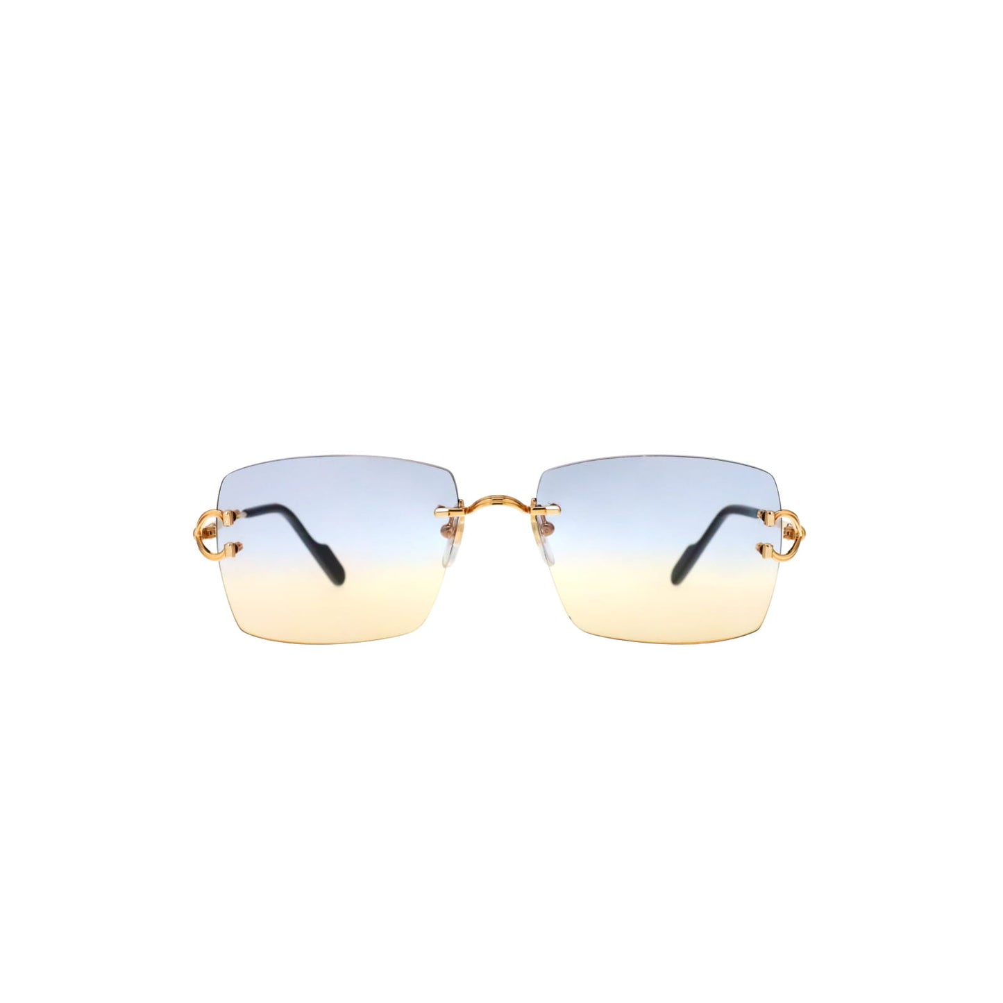 CT0564O Cartier Custom Double C Godron Gold Sunglasses by MEG