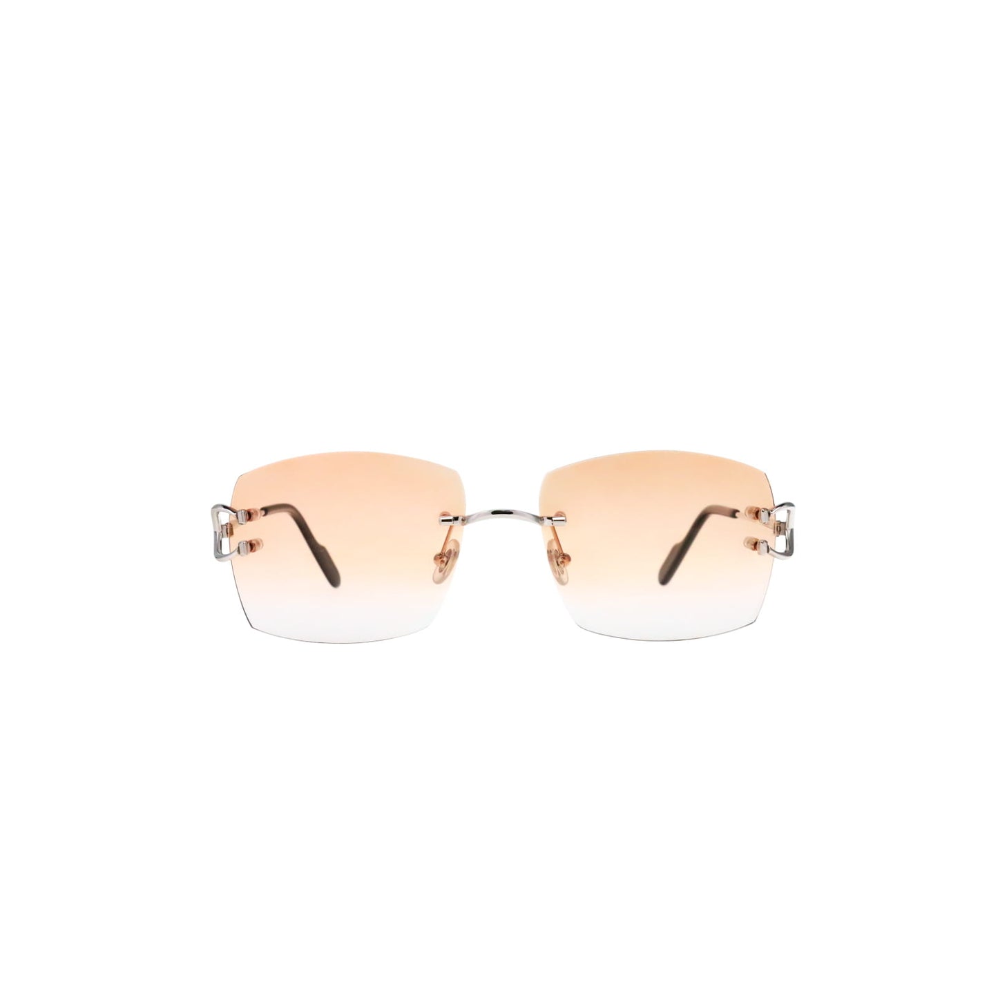 Cartier Custom Vintage Double C Mykonos Platinum Sunglasses by MEG