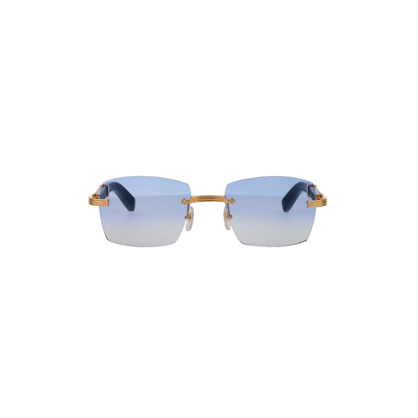 CT0485O Cartier Custom Première Blue Wood Sunglasses by MEG