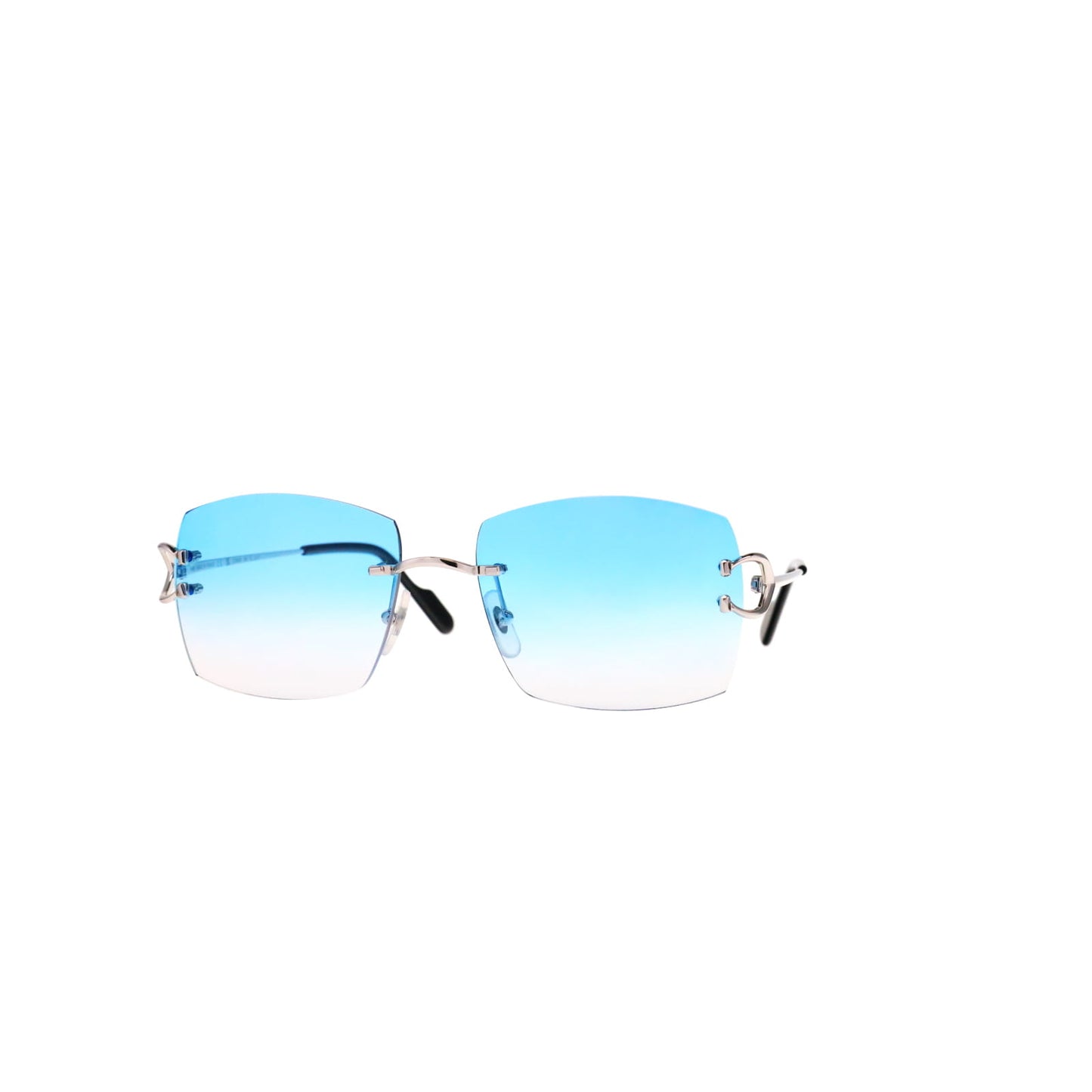 Cartier Custom Vintage Double C Mykonos Platinum Sunglasses by MEG