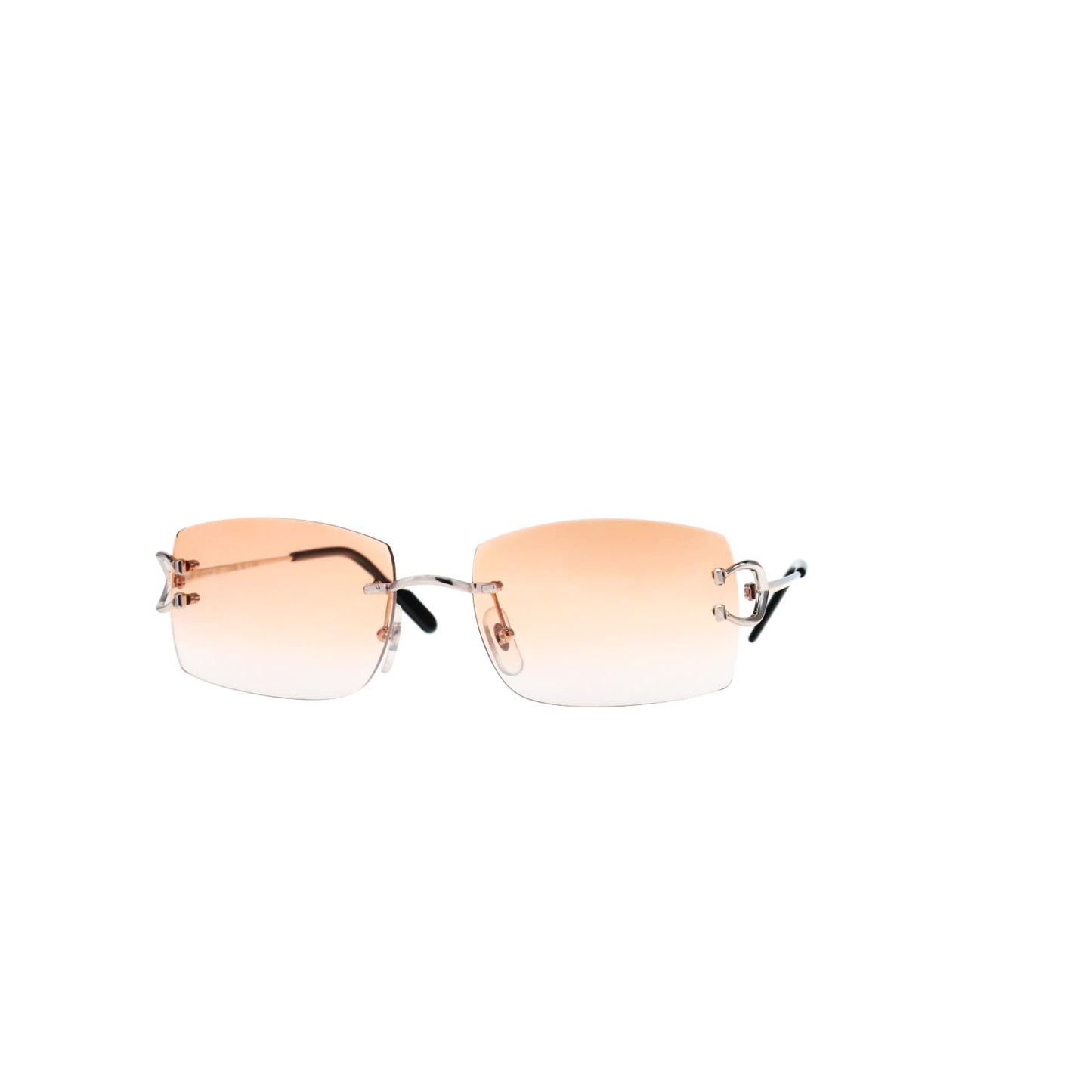 Cartier Custom Vintage Double C Brooklyn Platinum Sunglasses by MEG