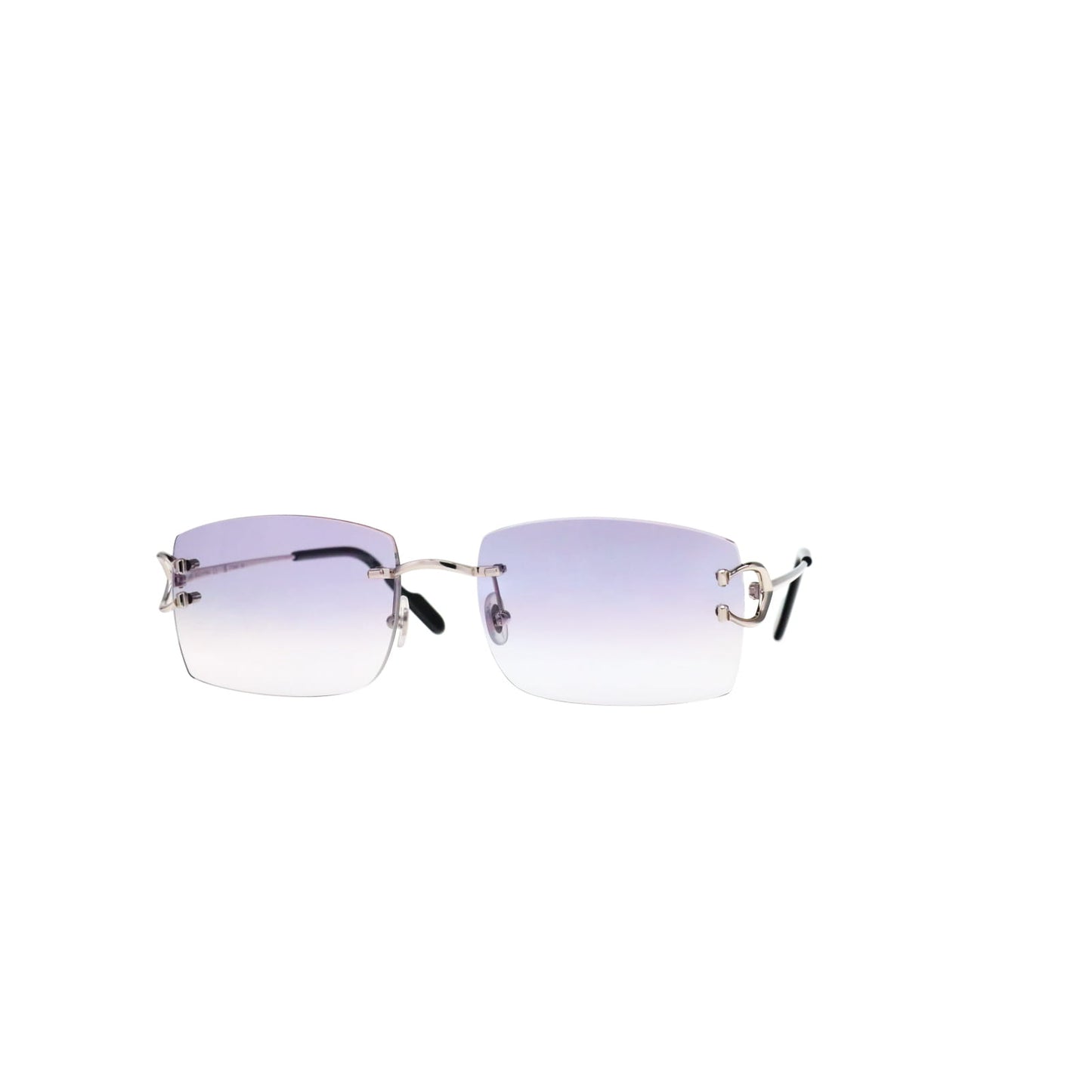 Cartier Custom Vintage Double C Brooklyn Platinum Sunglasses by MEG