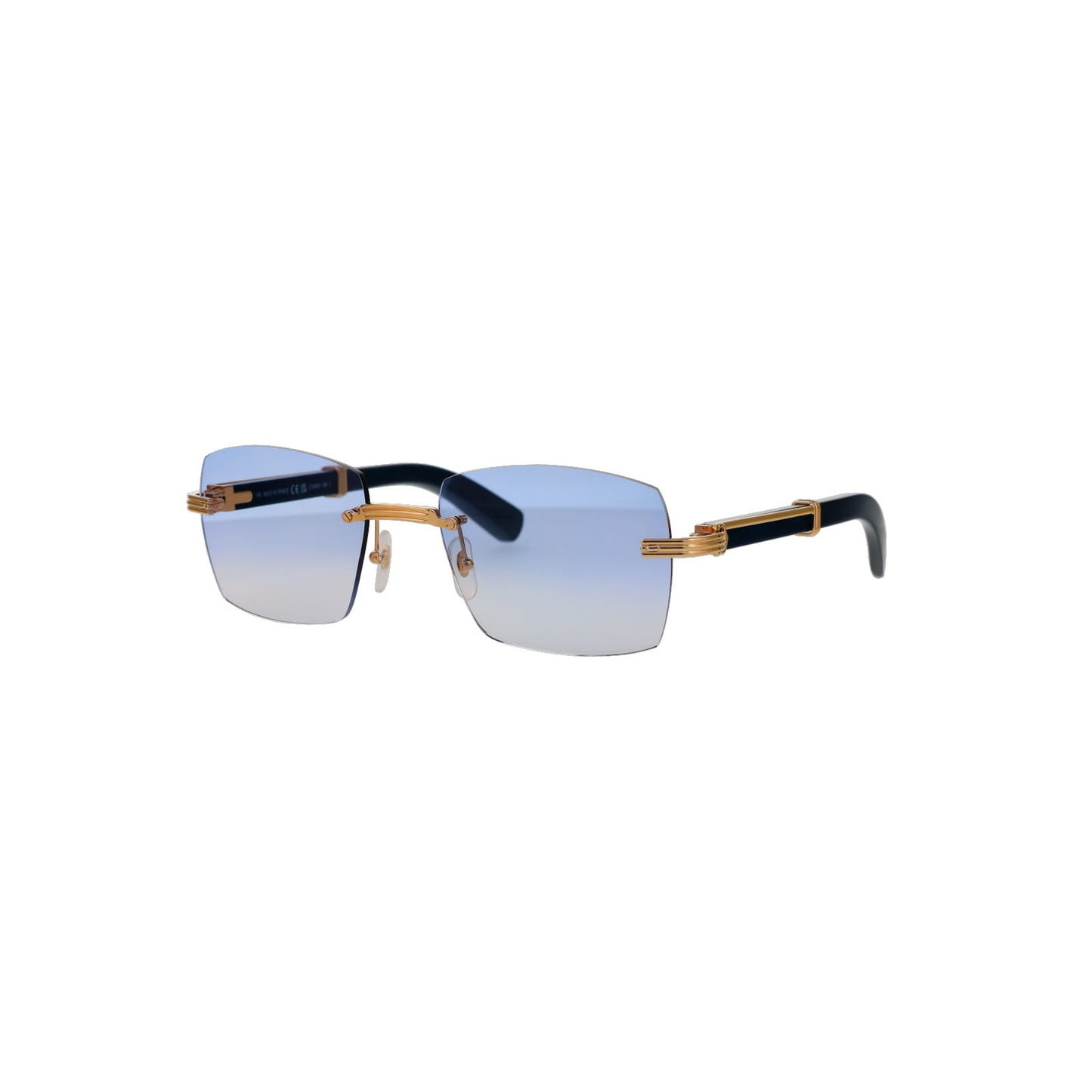 CT0485O Cartier Custom Première Blue Wood Sunglasses by MEG