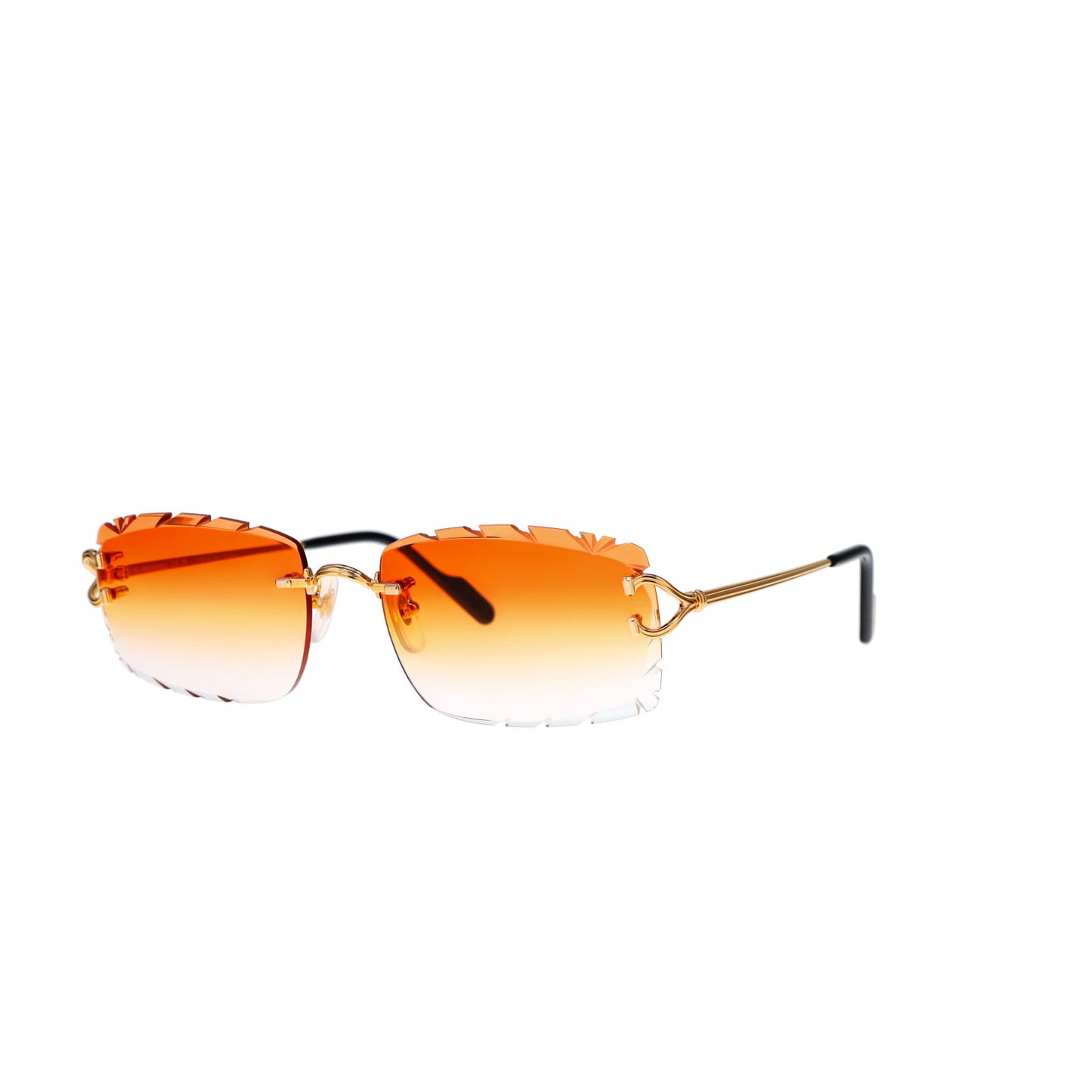 Cartier Custom Double C Godron Gold Brooklyn Sunglasses by MEG