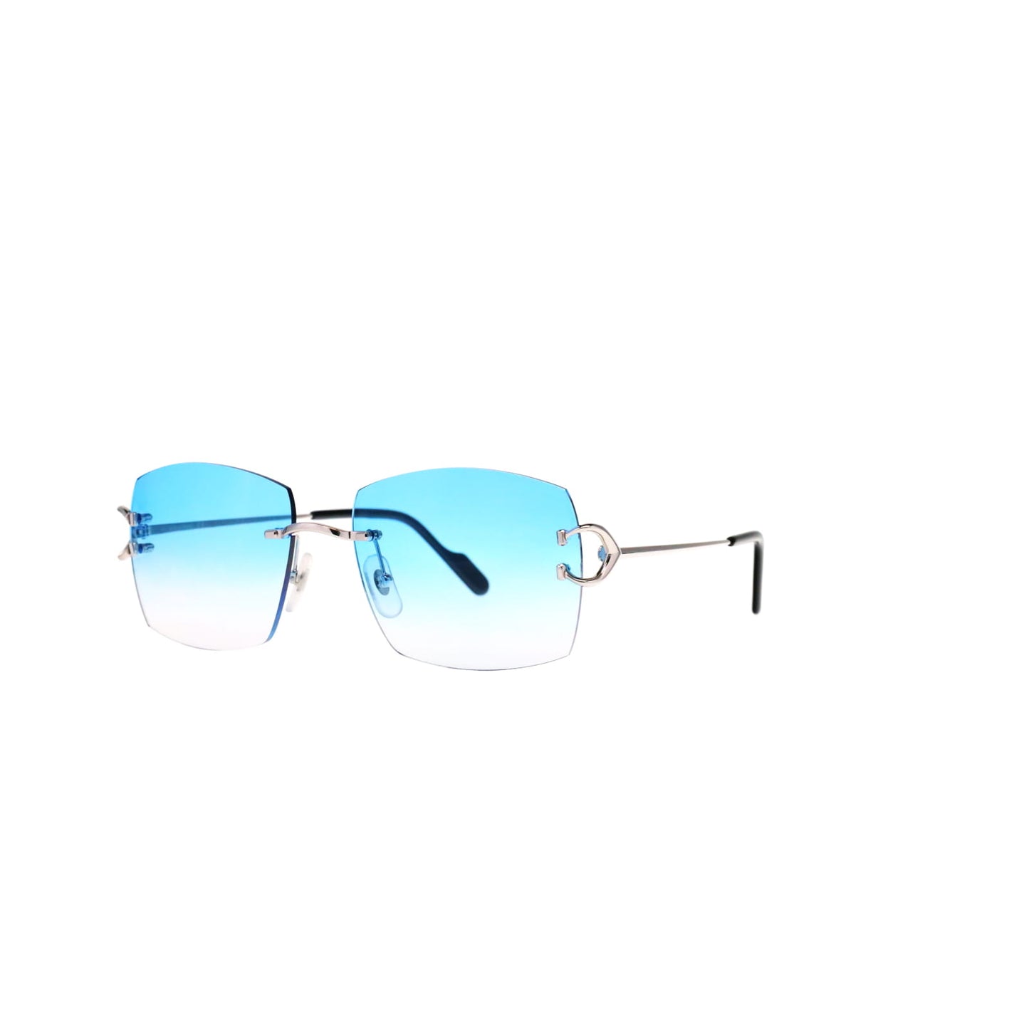 Cartier Custom Vintage Double C Mykonos Platinum Sunglasses by MEG