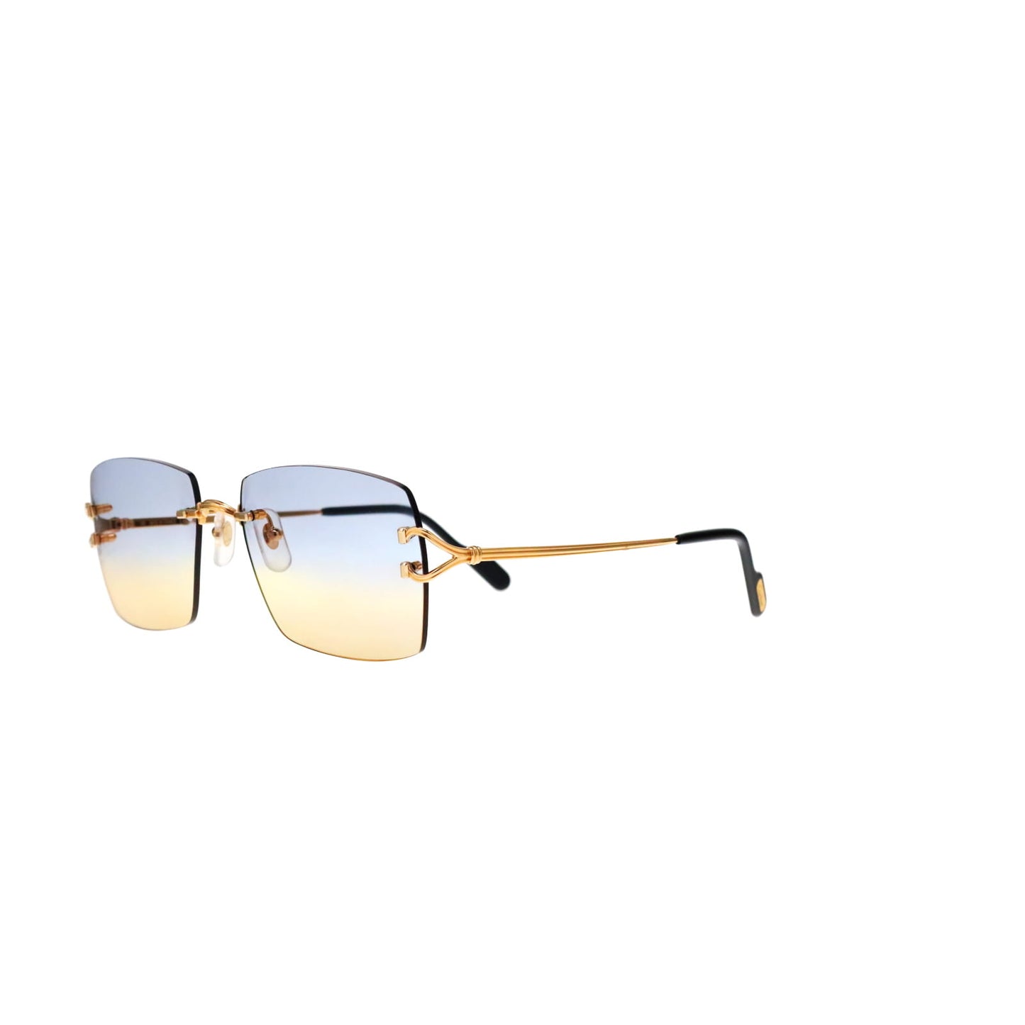CT0564O Cartier Custom Double C Godron Gold Sunglasses by MEG