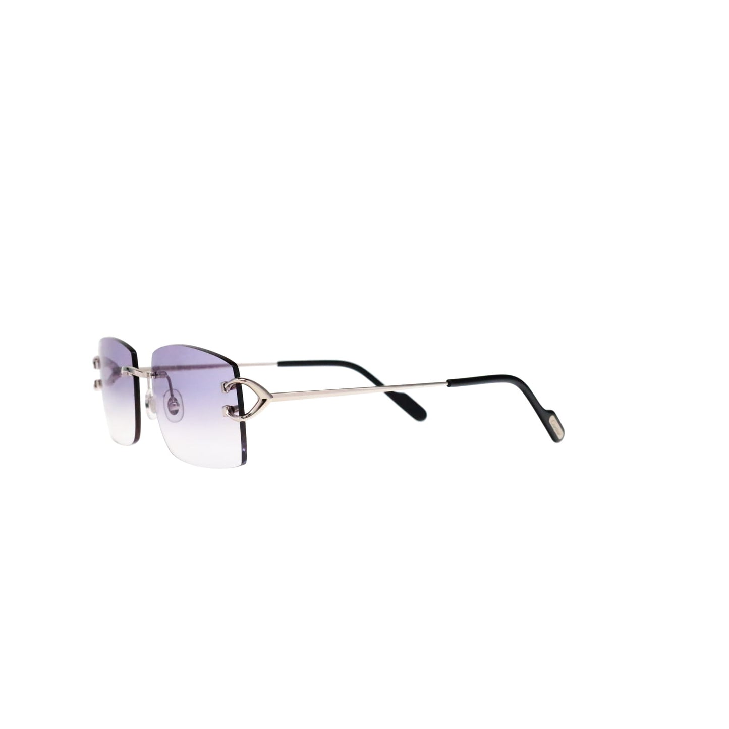 Cartier Custom Vintage Double C Brooklyn Platinum Sunglasses by MEG