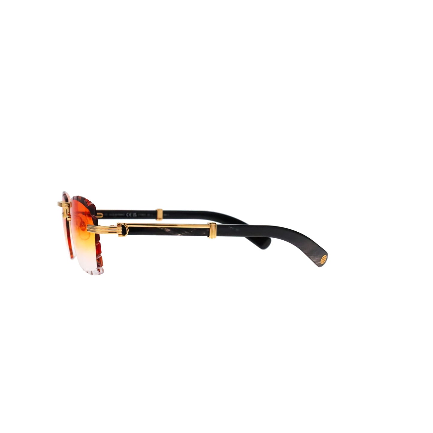 Cartier Custom Première de Cartier Black Sunglasses by MEG