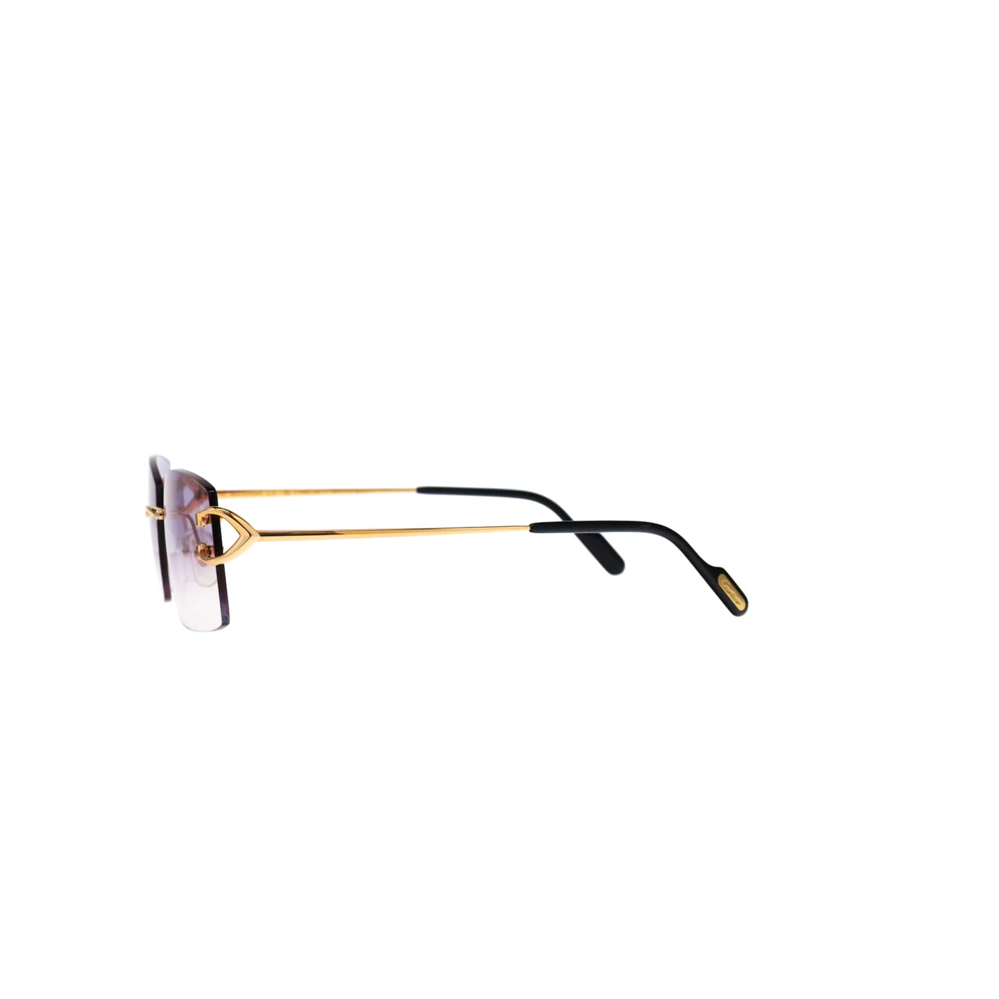 Cartier Custom Vintage Double C Brooklyn Sunglasses Gold by MEG