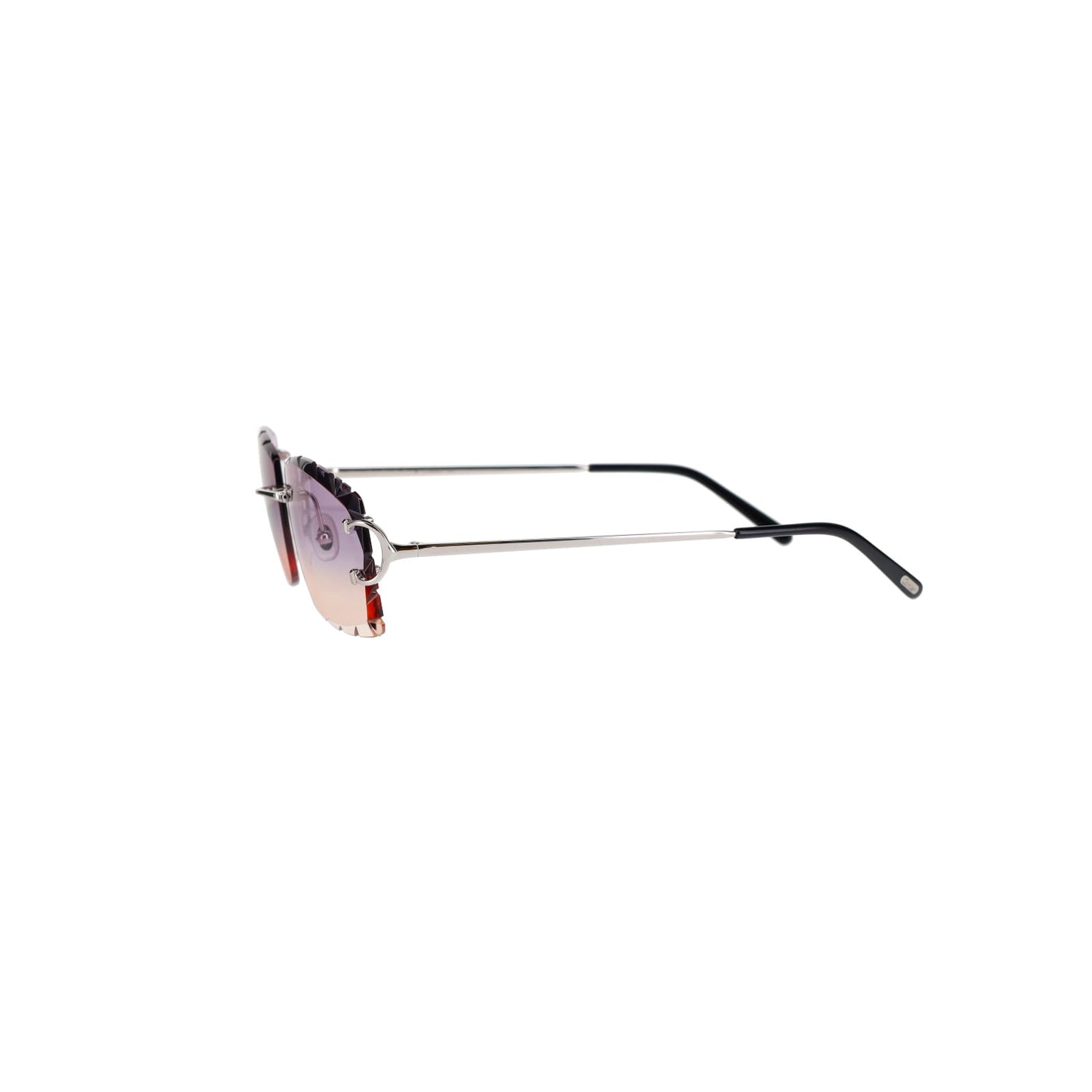 Cartier Custom Double C Diamond Cut Brooklyn Platinum Sunglasses by MEG