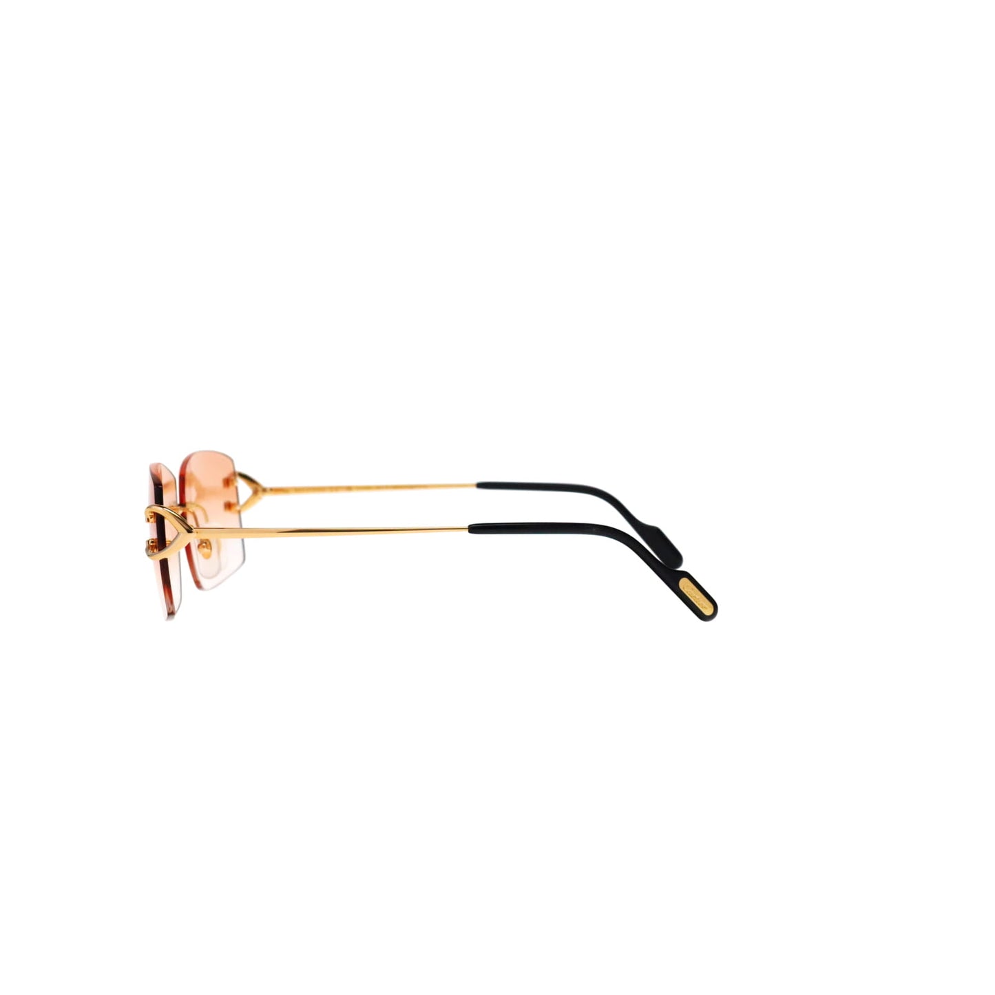 Cartier Custom Vintage Double C Brooklyn Sunglasses Gold by MEG