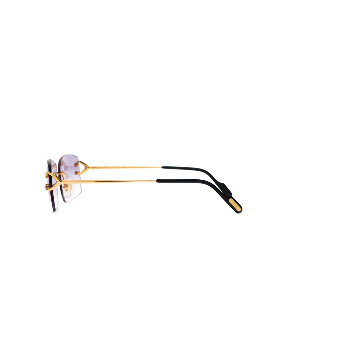 Cartier Custom Vintage Double C Brooklyn Sunglasses Gold by MEG