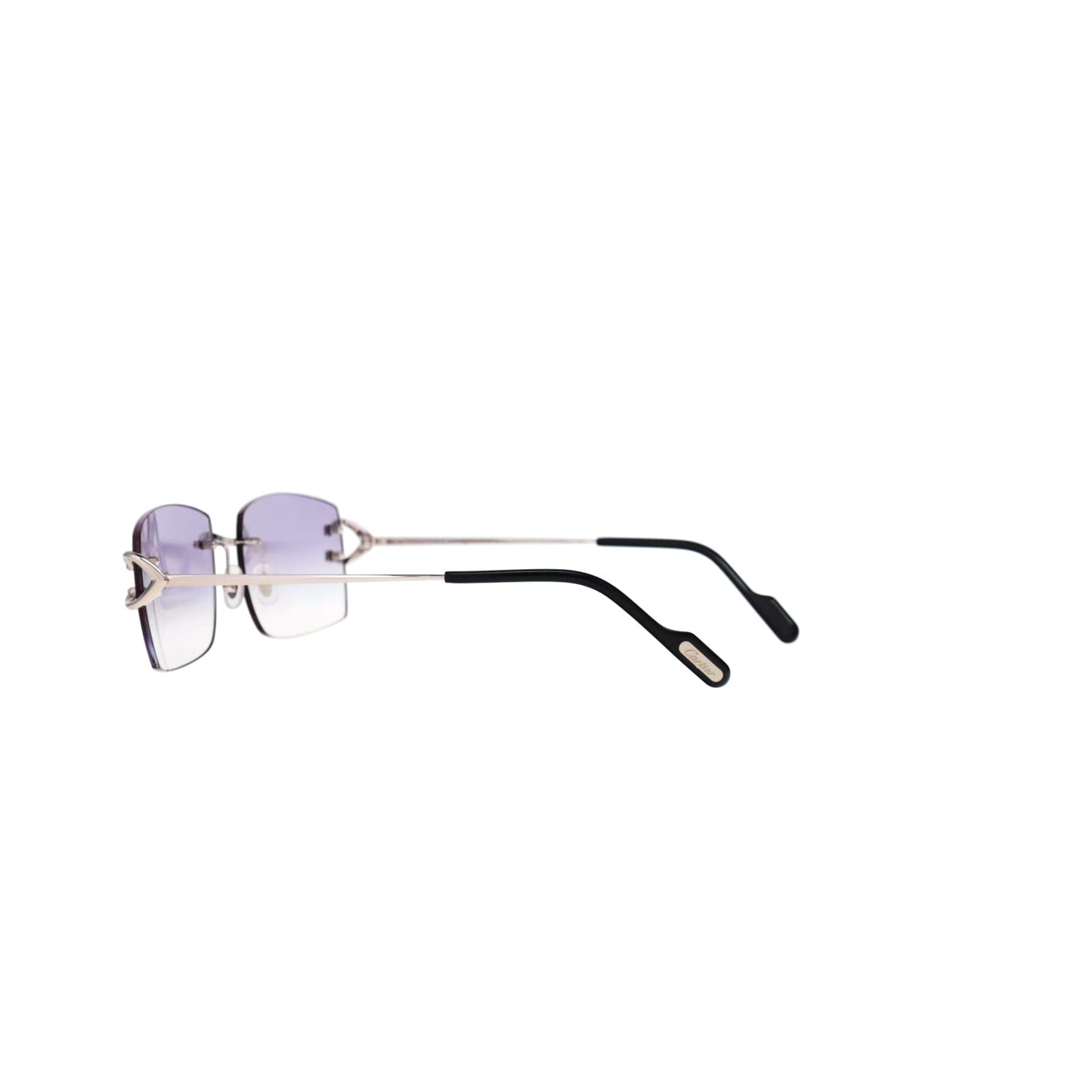 Cartier Custom Vintage Double C Brooklyn Platinum Sunglasses by MEG