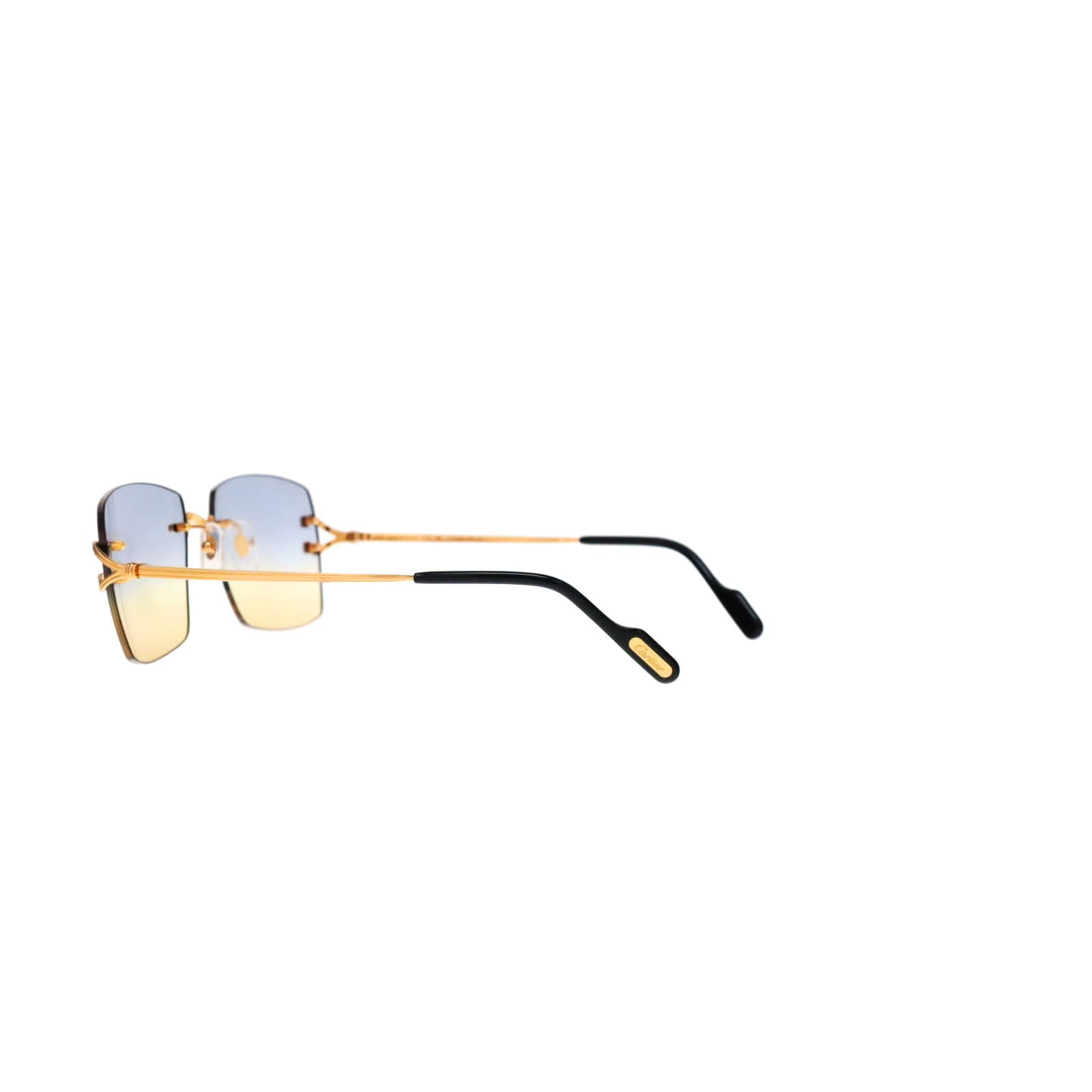 CT0564O Cartier Custom Double C Godron Gold Sunglasses by MEG