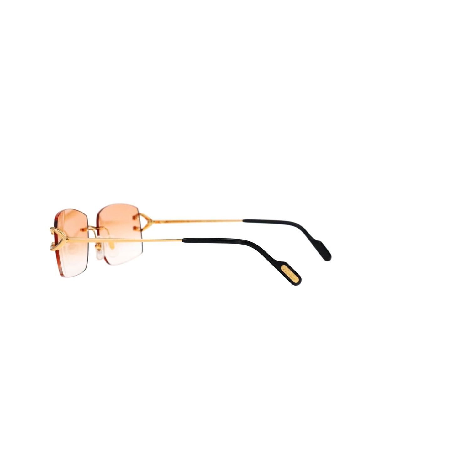 Cartier Custom Vintage Double C Brooklyn Sunglasses Gold by MEG