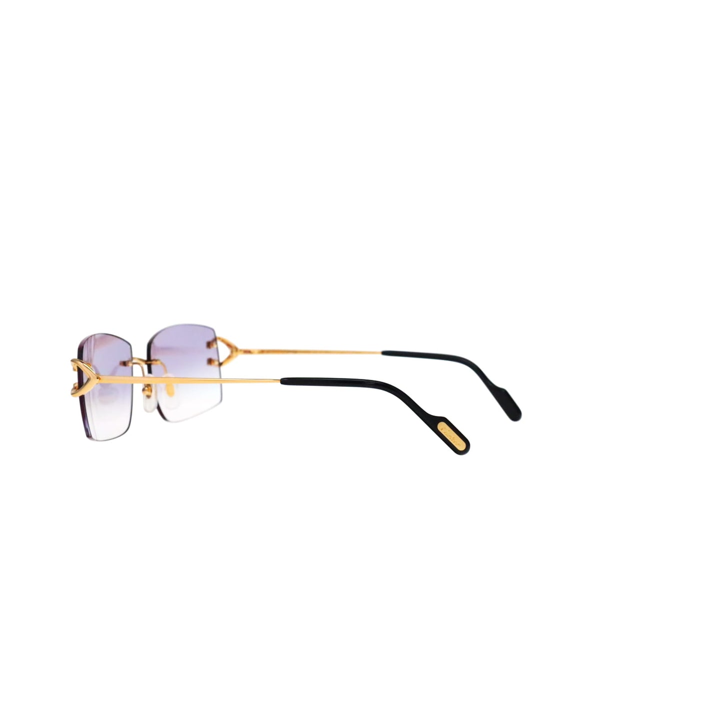 Cartier Custom Vintage Double C Brooklyn Sunglasses Gold by MEG