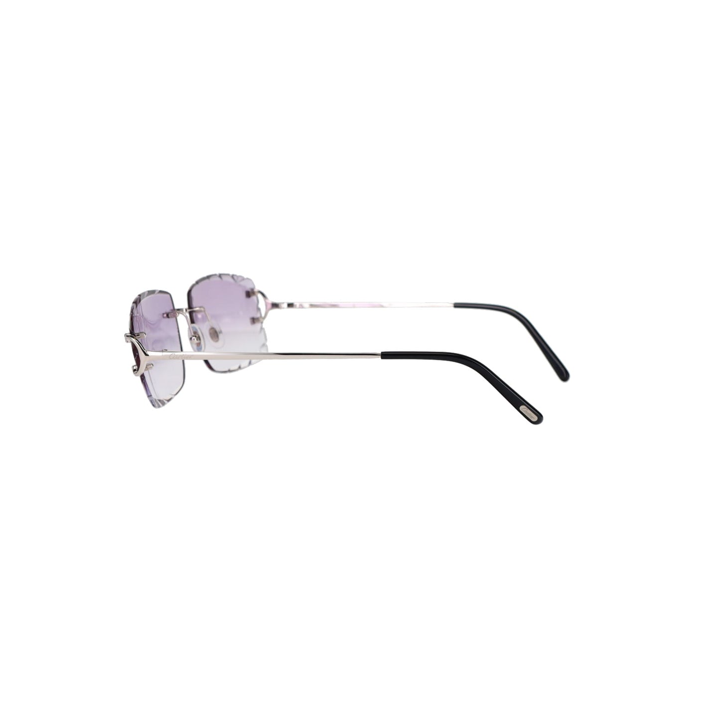 Cartier Custom Double C Diamond Cut Brooklyn Platinum Sunglasses by MEG