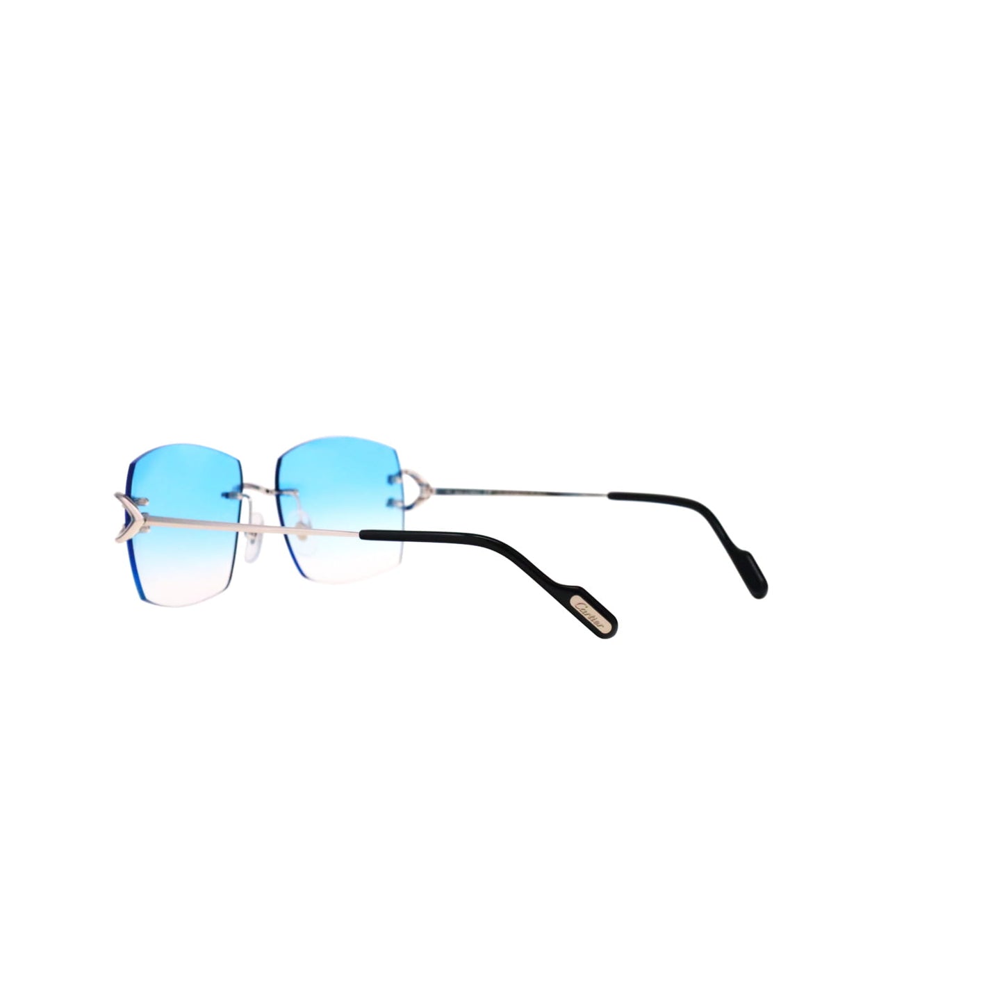 Cartier Custom Vintage Double C Mykonos Platinum Sunglasses by MEG