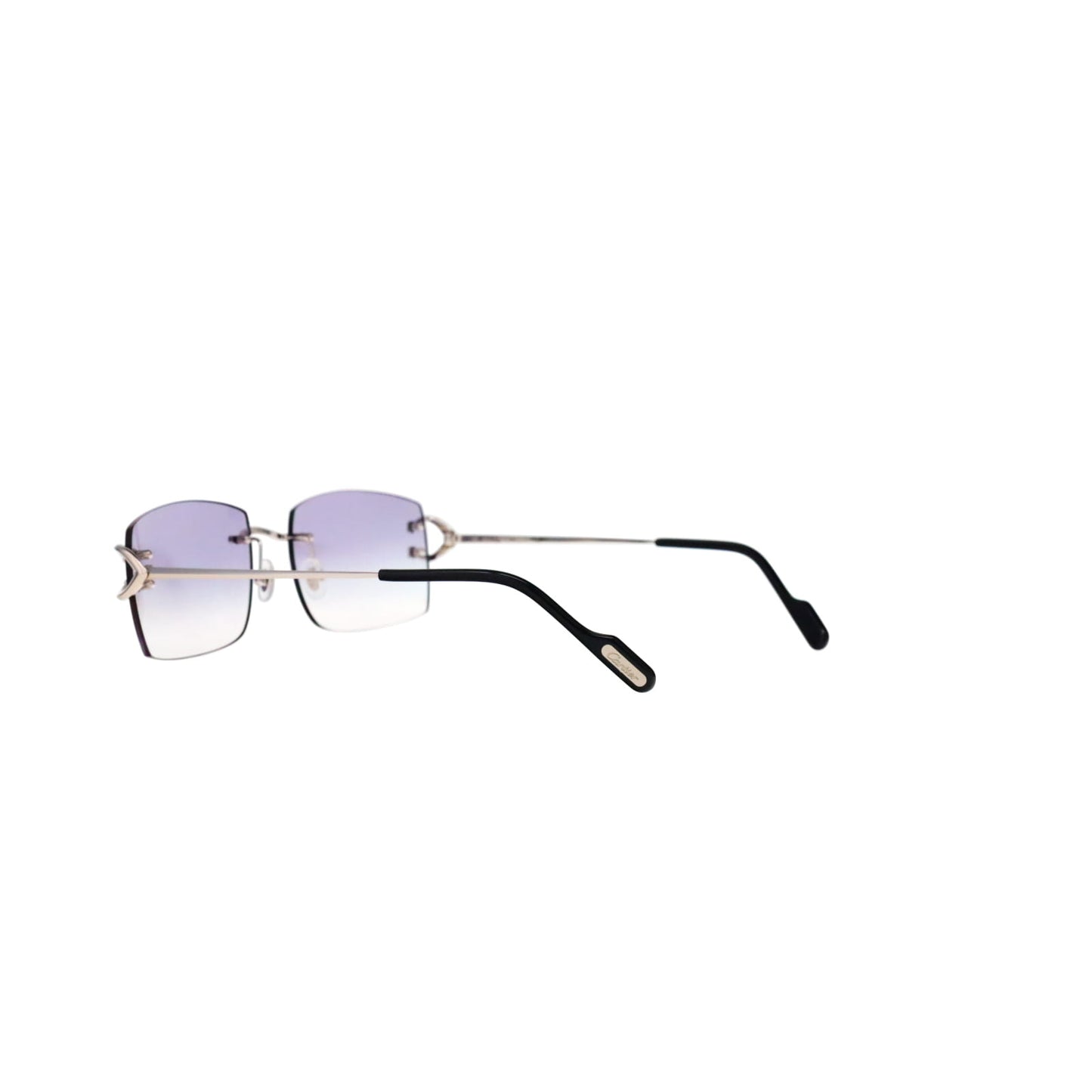 Cartier Custom Vintage Double C Brooklyn Platinum Sunglasses by MEG