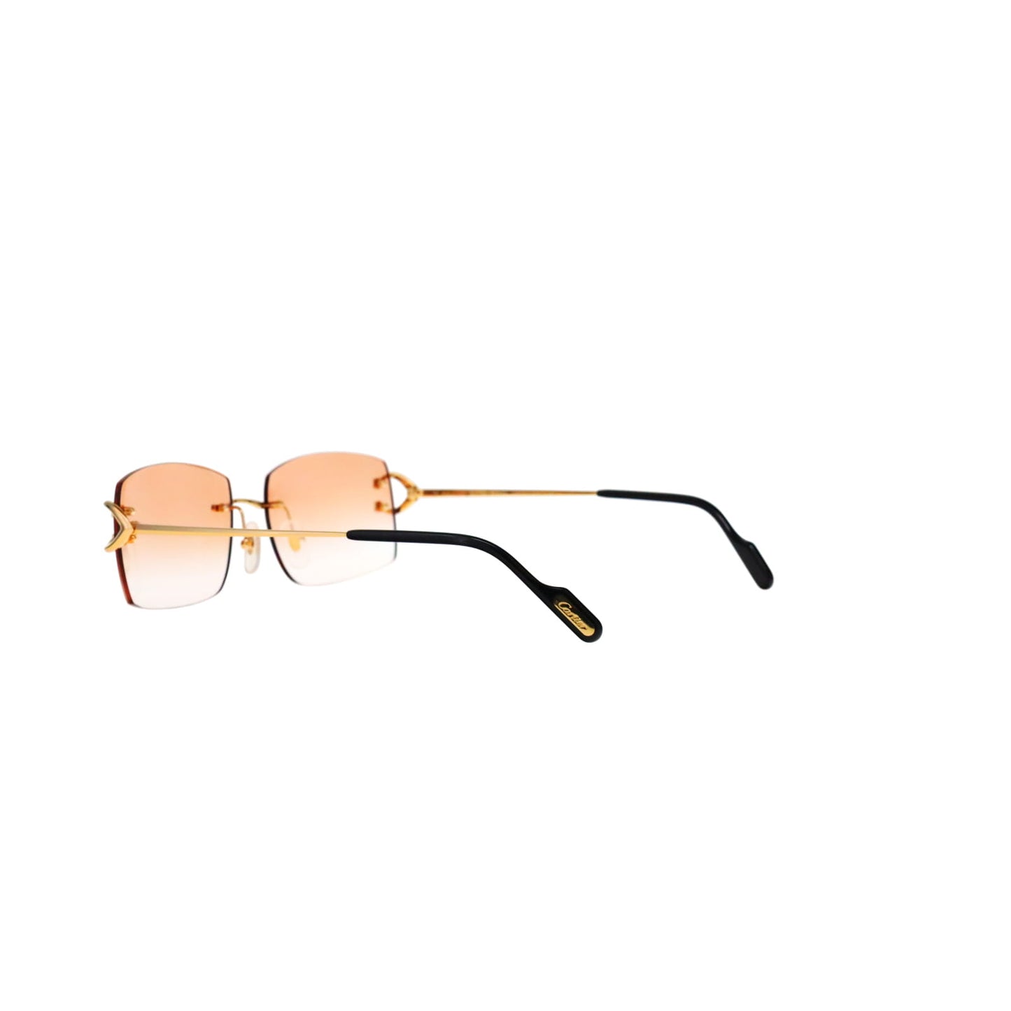 Cartier Custom Vintage Double C Brooklyn Sunglasses Gold by MEG