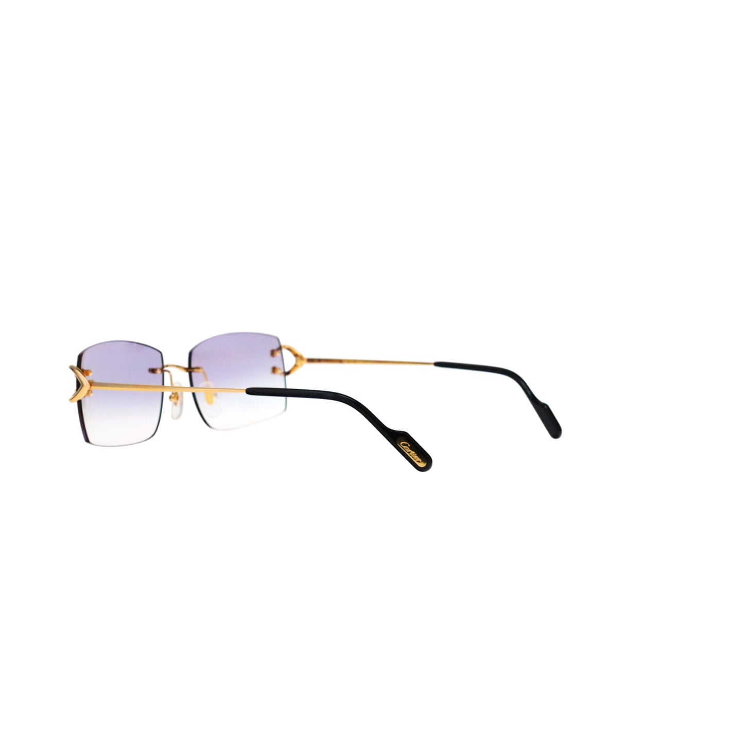 Cartier Custom Vintage Double C Brooklyn Sunglasses Gold by MEG