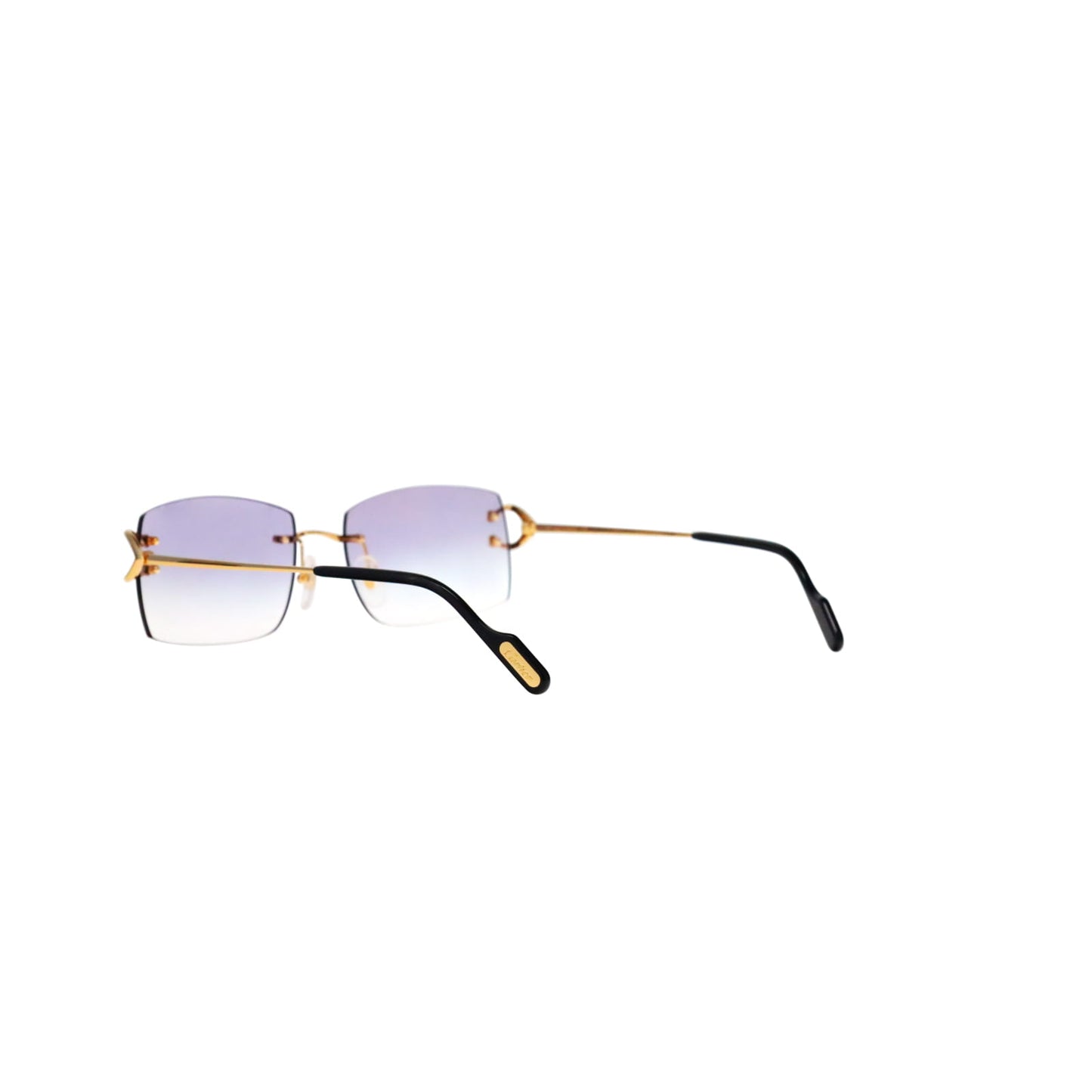 Cartier Custom Vintage Double C Brooklyn Sunglasses Gold by MEG